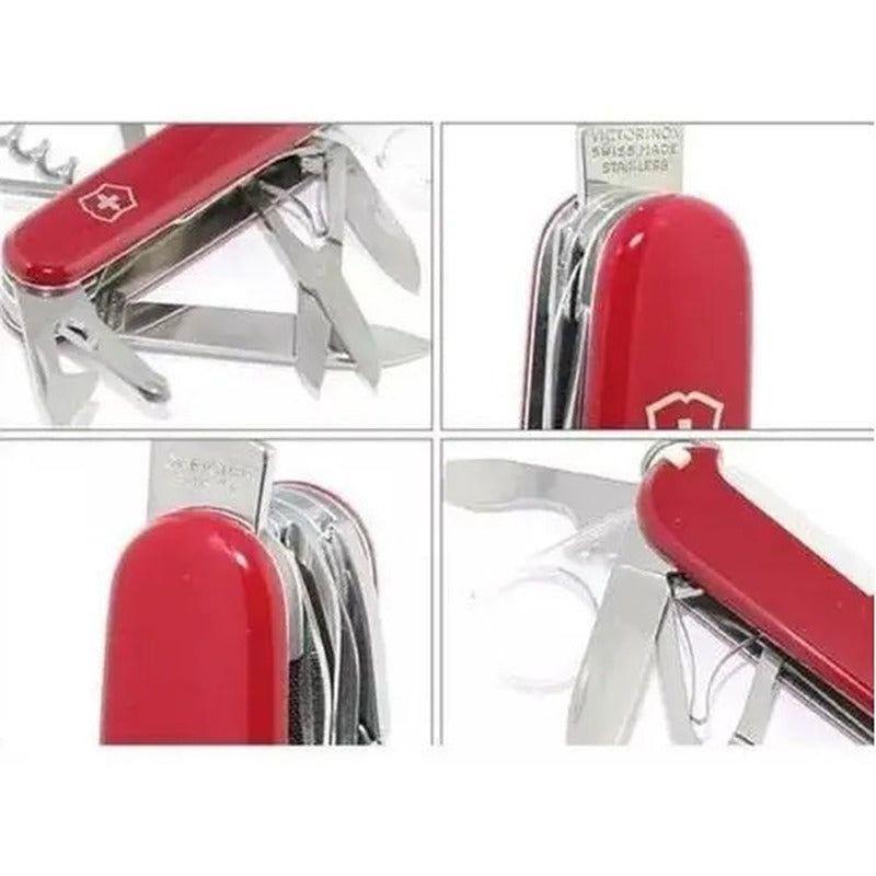 Cortaplumas Victorinox Explorer Suiza 16 Usos Navajas Pinza Color Rojo-1