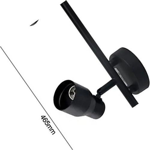 Foco Porta 3 Gu10 Sobrepuesto Negro Want-2