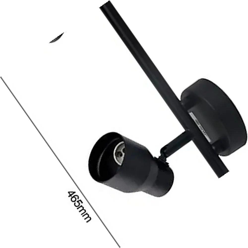 Foco Porta 3 Gu10 Sobrepuesto Negro Want-2
