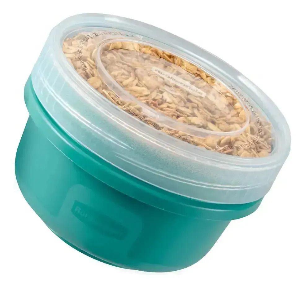 3 Contenedores De Alimentos Takealongs® Twist & Seal Color Celeste-3