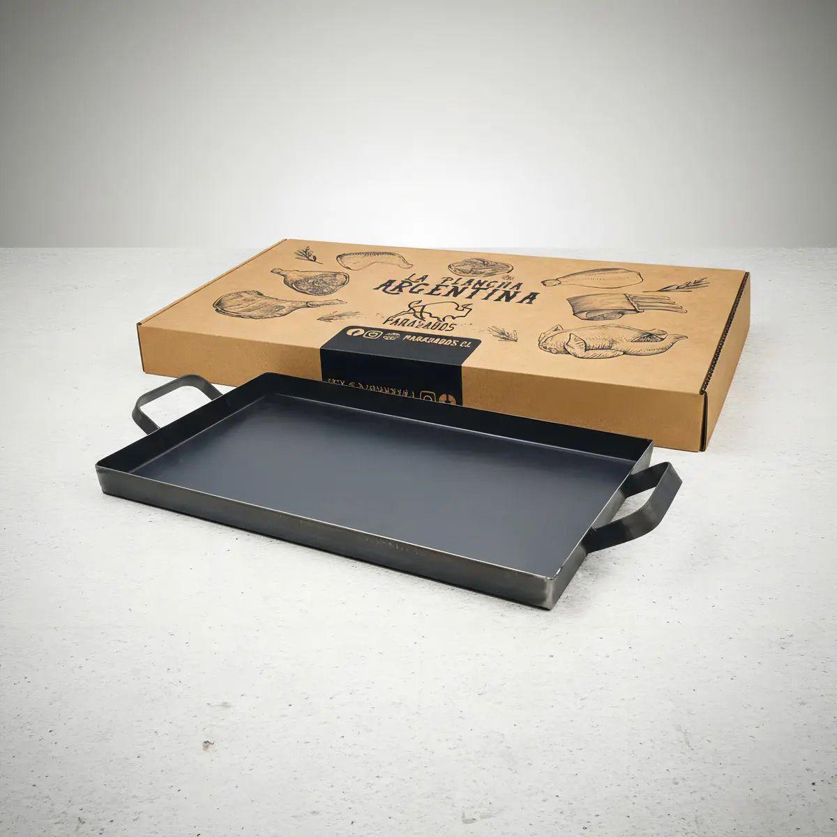 Plancha Churrasquera Argentina Cocina Parrilla Asado Bbq Color Negro-6