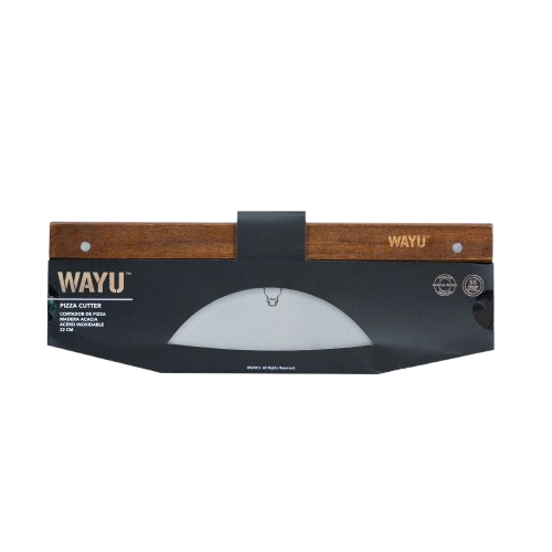 Cortador De Pizza Wayu Profesional Con Mango De Madera Y Rueda De Acero De 5 Cm-1