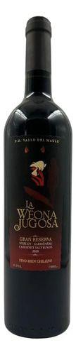 Amiga Date Cuenta Copa + Botella Vino La Weona Jugosa Negro-1