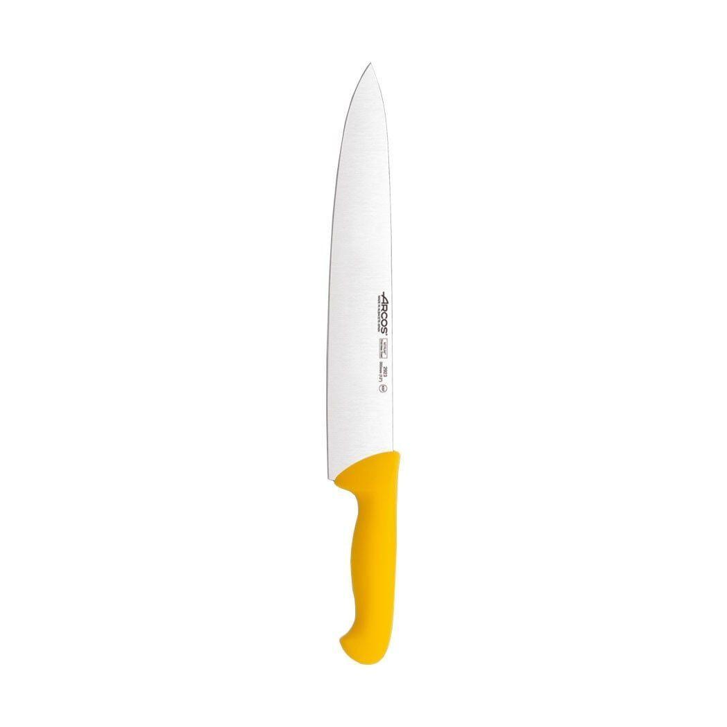 Cuchillo Cocinero Profesional Arcos Serie 900 Acero Inox 30cm Mango Amarillo-0