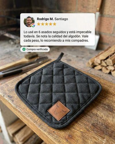 Paño Cocina Aislantes Wayu Asado Bbq Alta Temperatura Azul Rayas-3