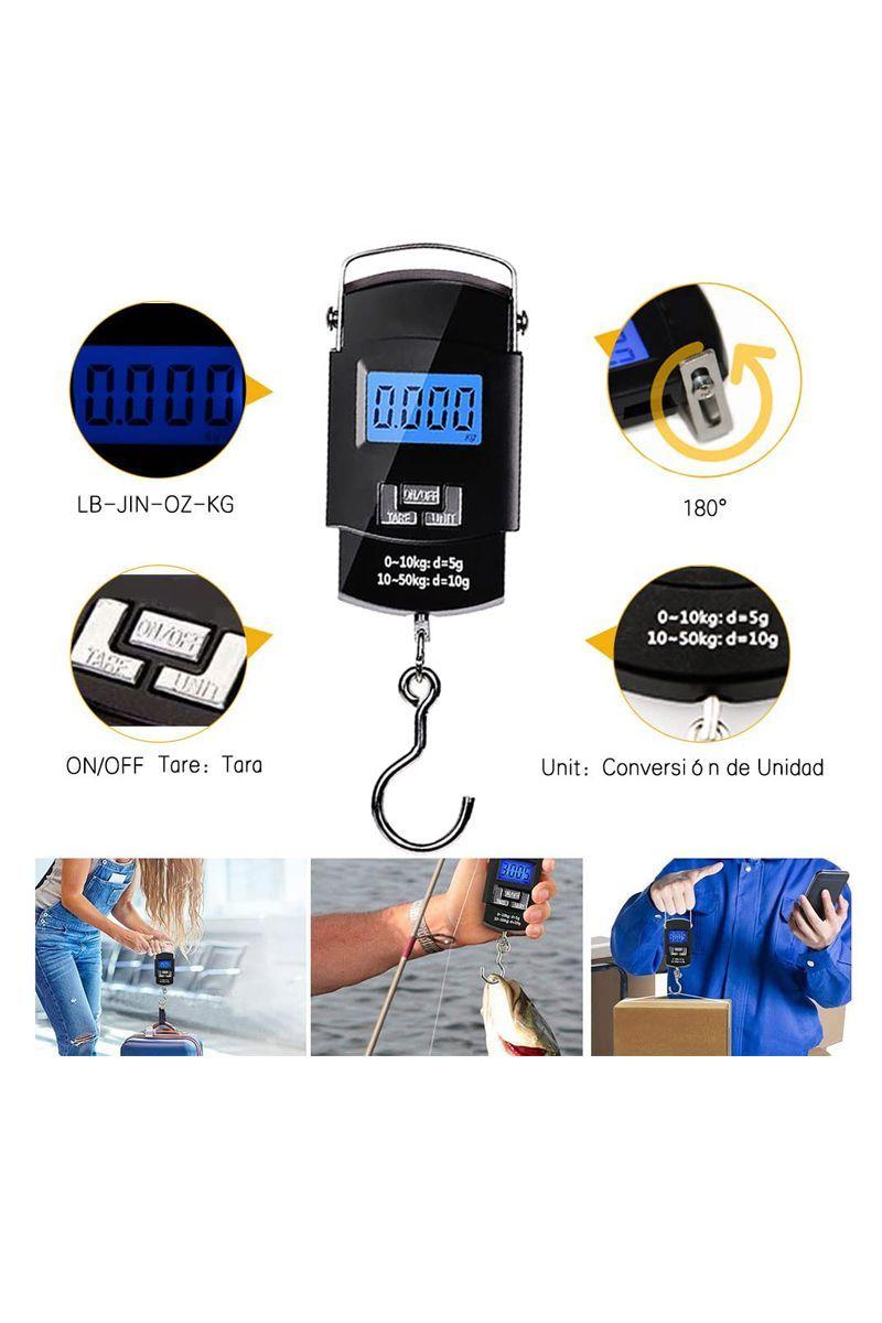 Pesa báscula pesador digital de maletas 50 KG-2