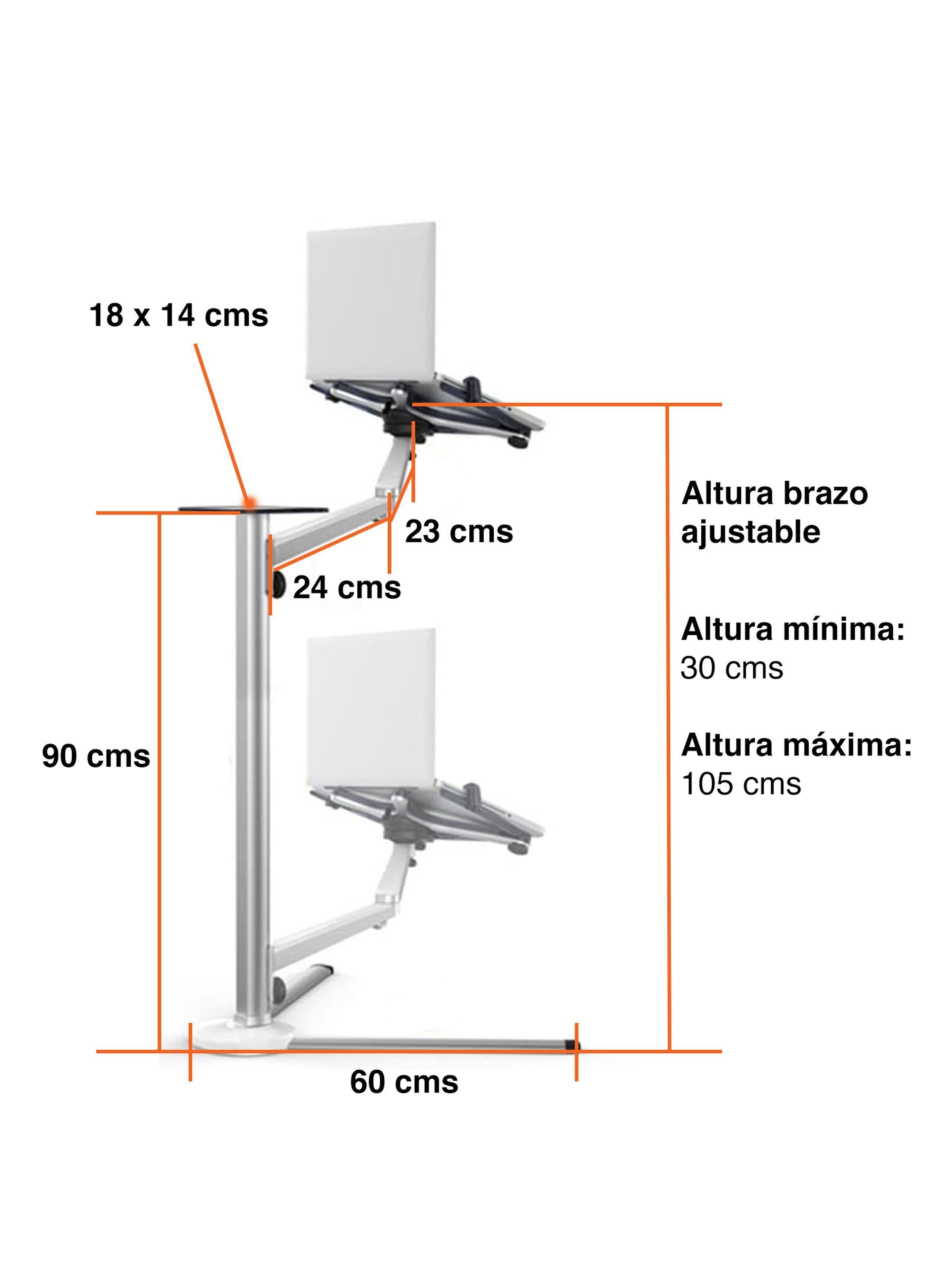 Stand para Notebook Macbook iPad aluminio 105 cms	-7