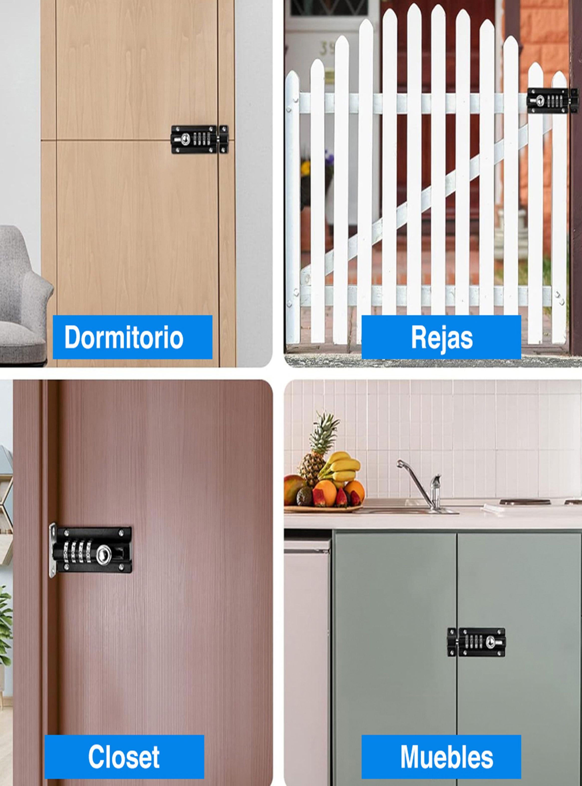 Pestillo puerta con clave picaporte muebles	-3