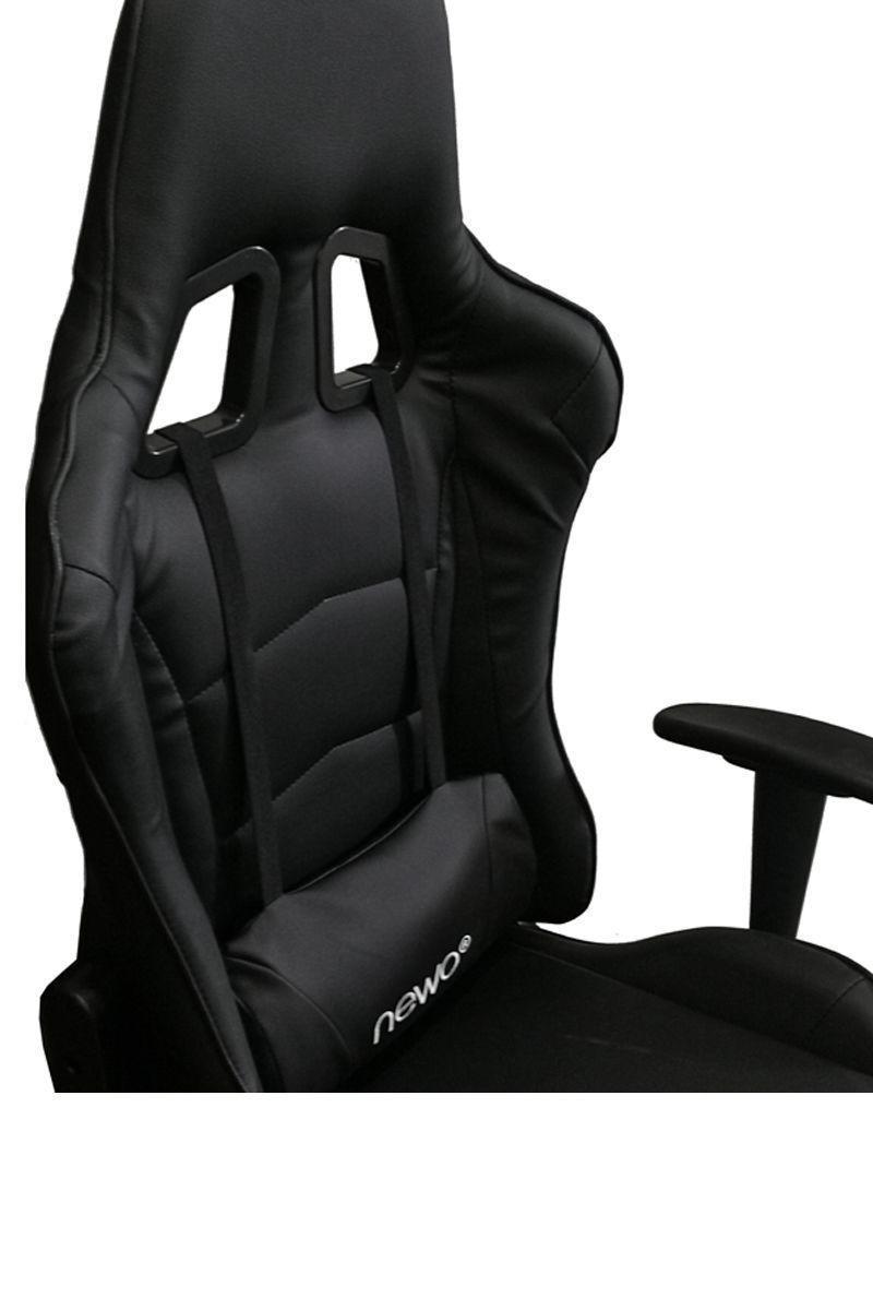 Silla Gamer Negra Ergonómica ejecutiva apoya pies-3