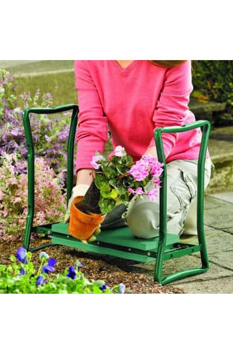 Rodillera jardinería silla y organizador herramientas	-4
