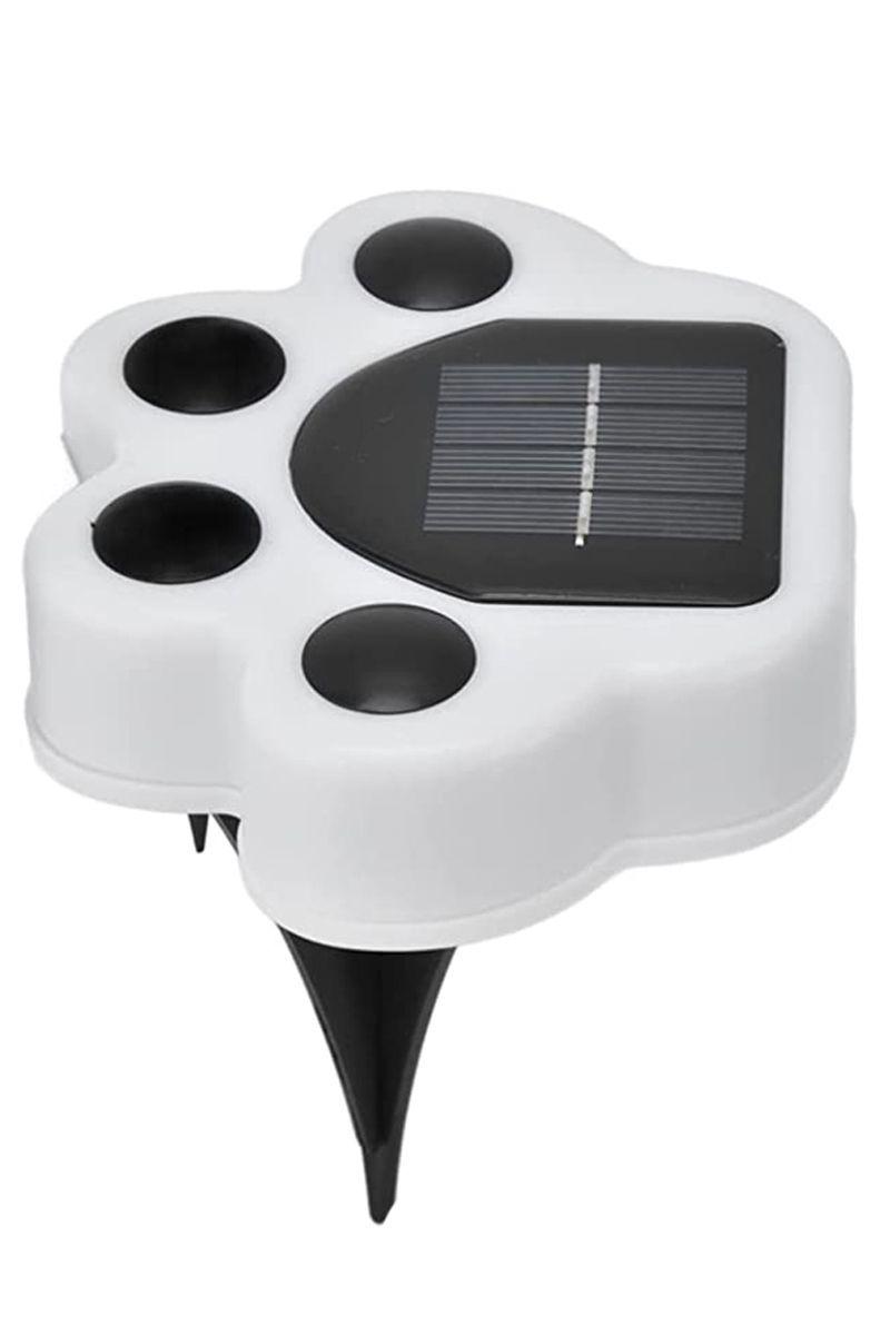 Luz solar jardín estaca diseño huella cálida	-2