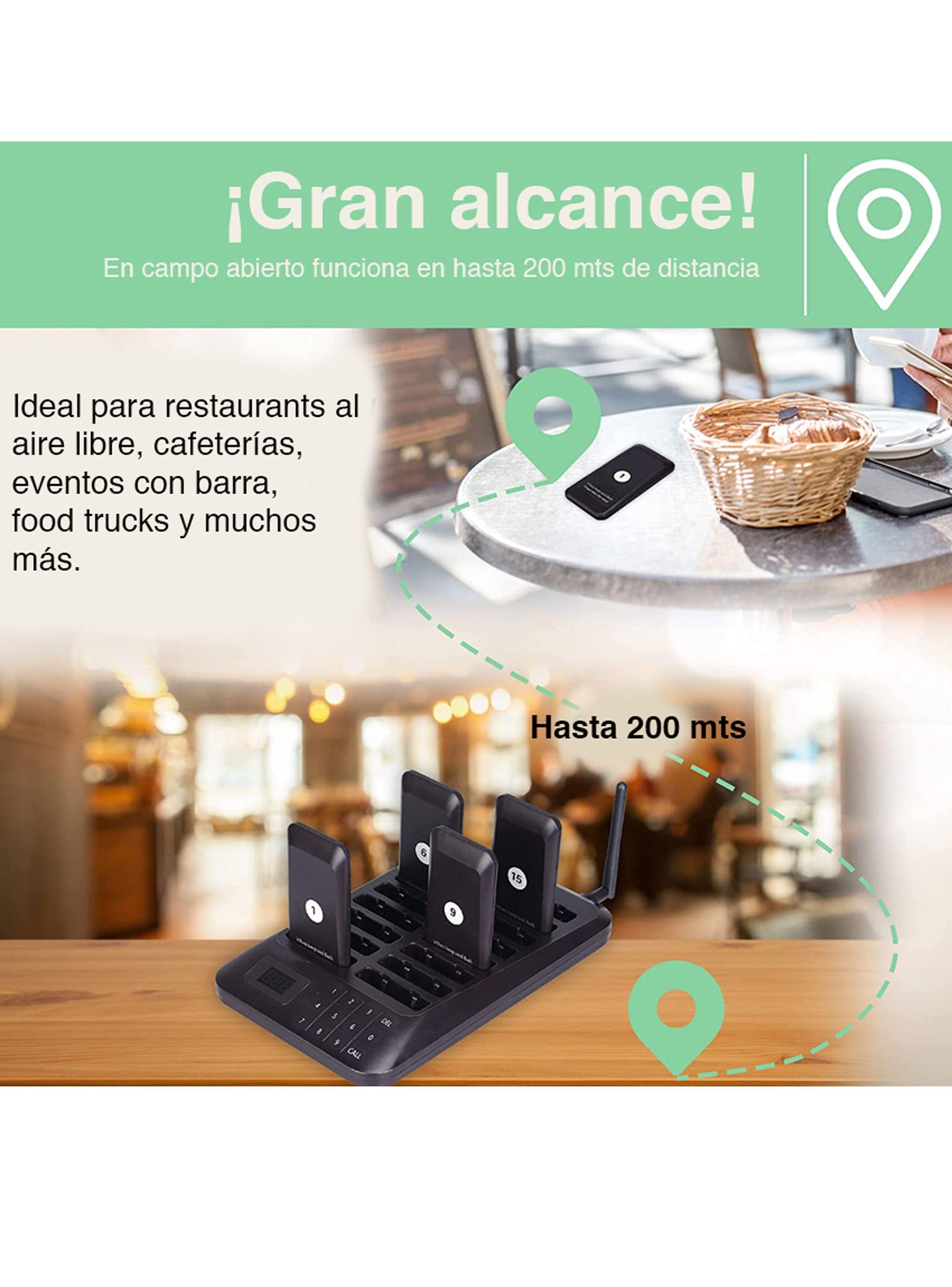 Pager Llamador inalámbrico pedidos restaurants	-5
