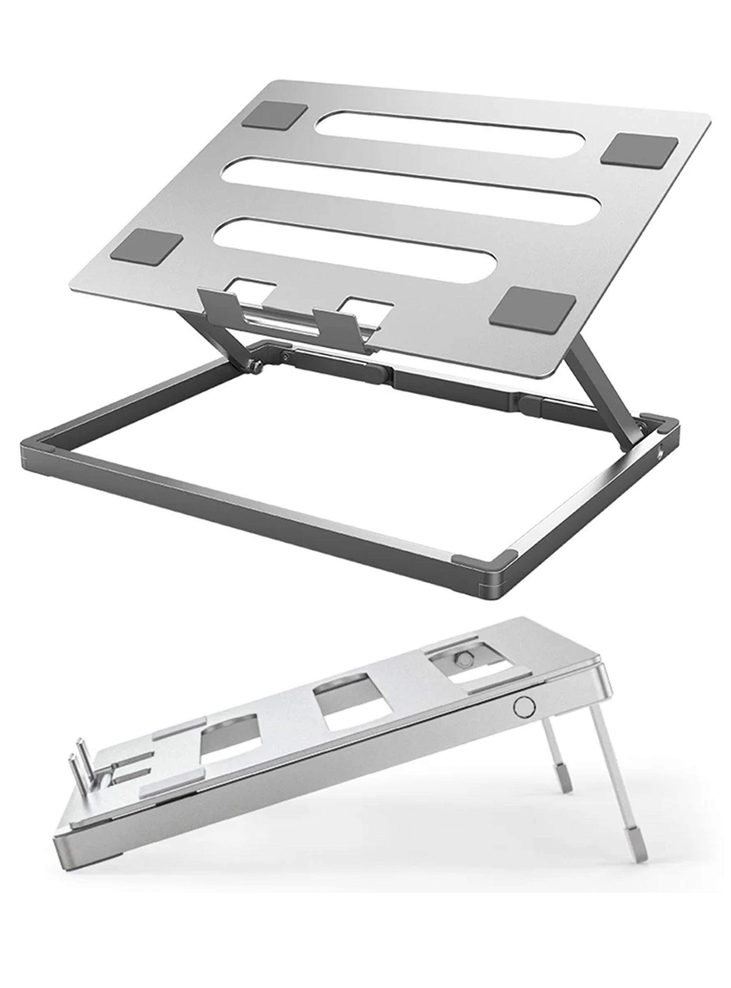 Alzador de Notebook Escritorio Aluminio Plegable-5