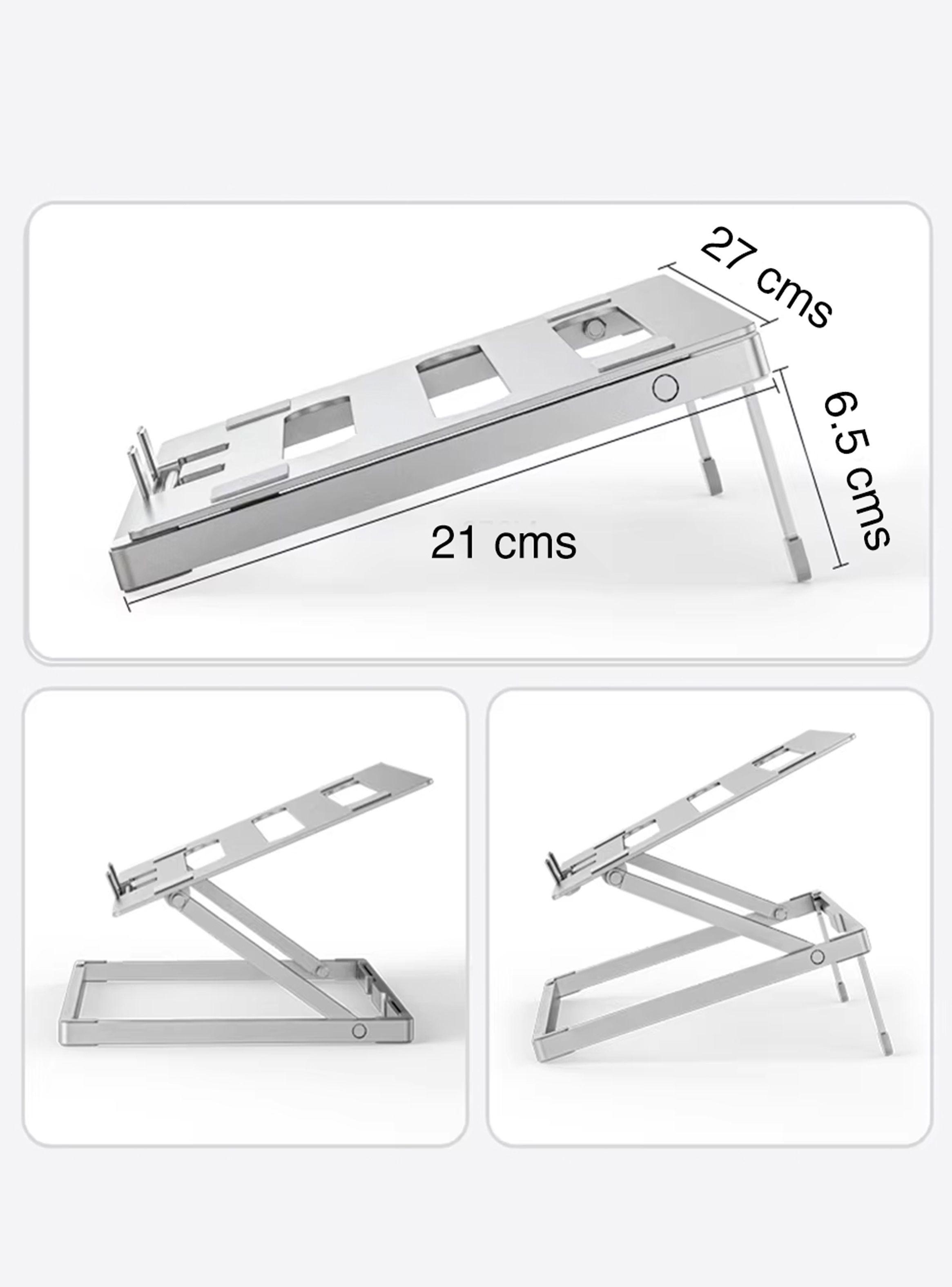 Alzador de Notebook Escritorio Aluminio Plegable-6