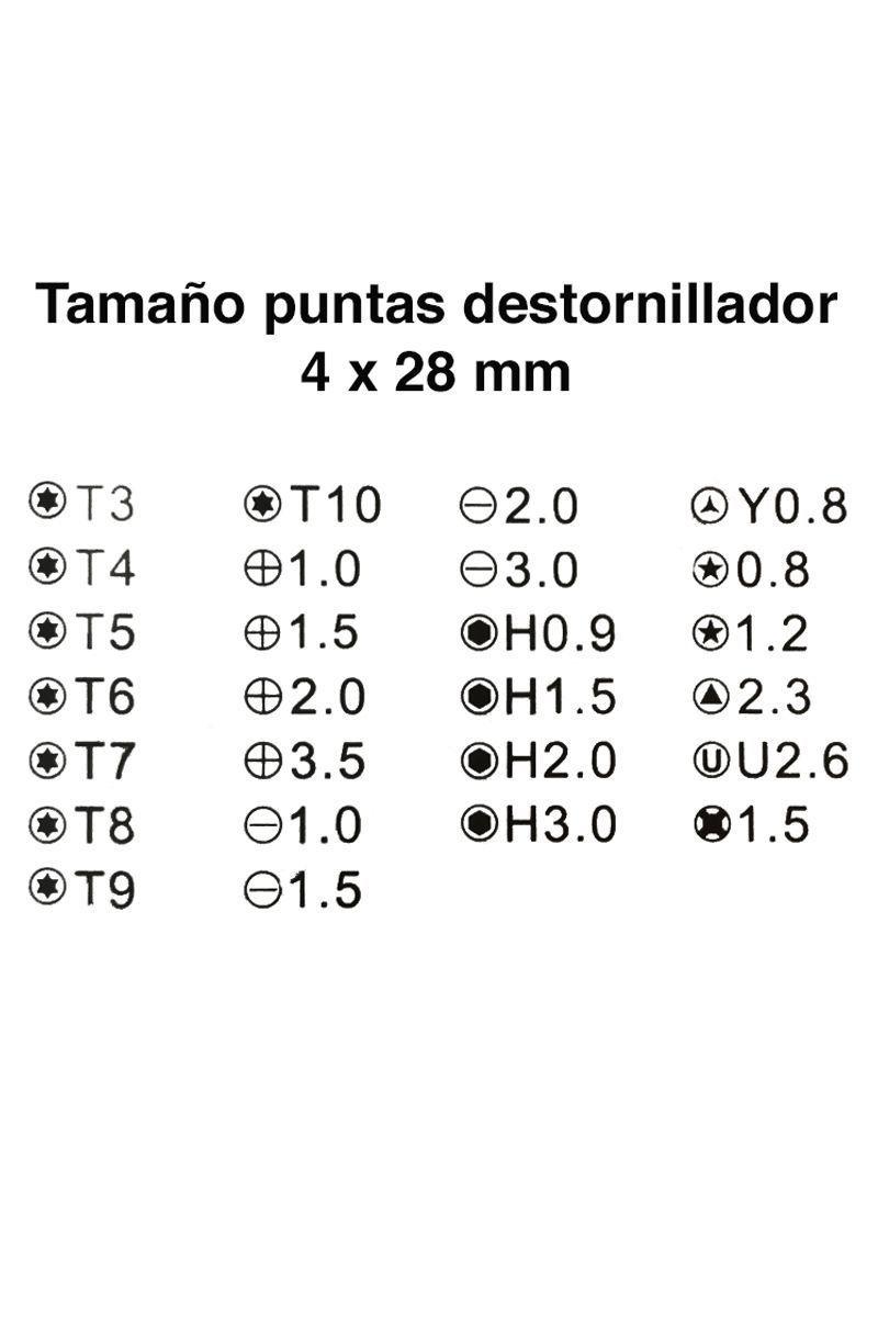 Kit destornilladores de precisión 34 en 1 imantado Jakemi JM-8159-6