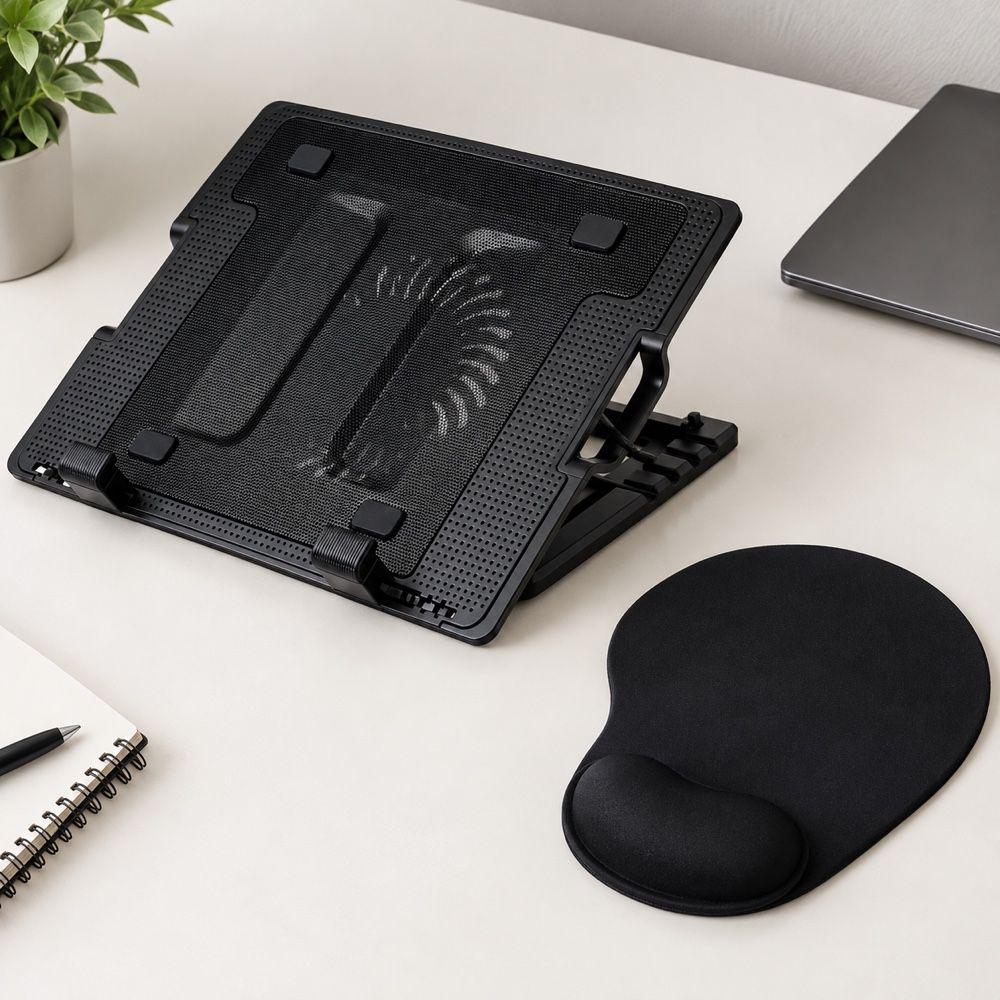 Pack Ventilador Notebook + Mouse Pad Ergonómico-0