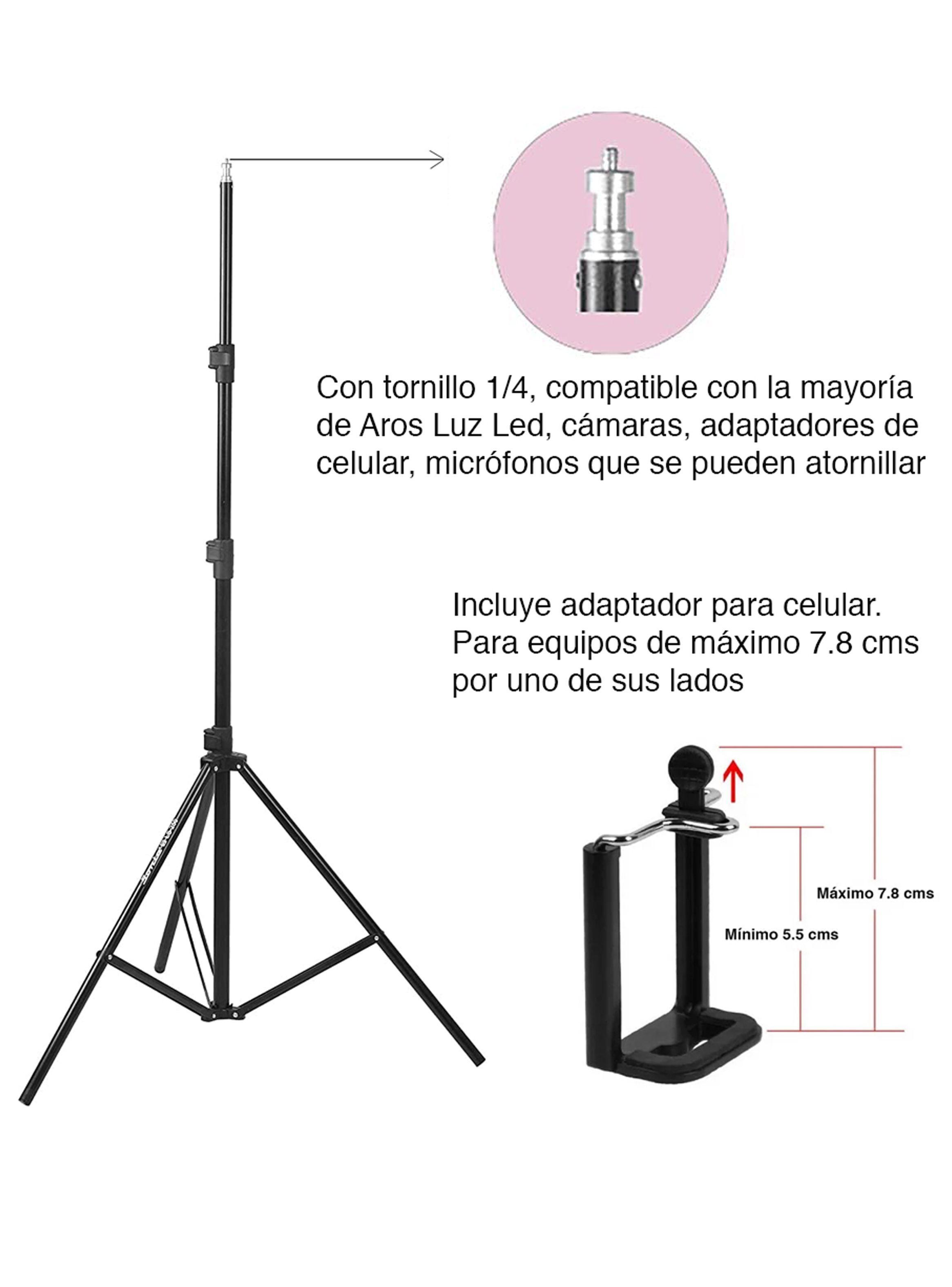 Trípode celular altura ajustable hasta 180 cms	-2