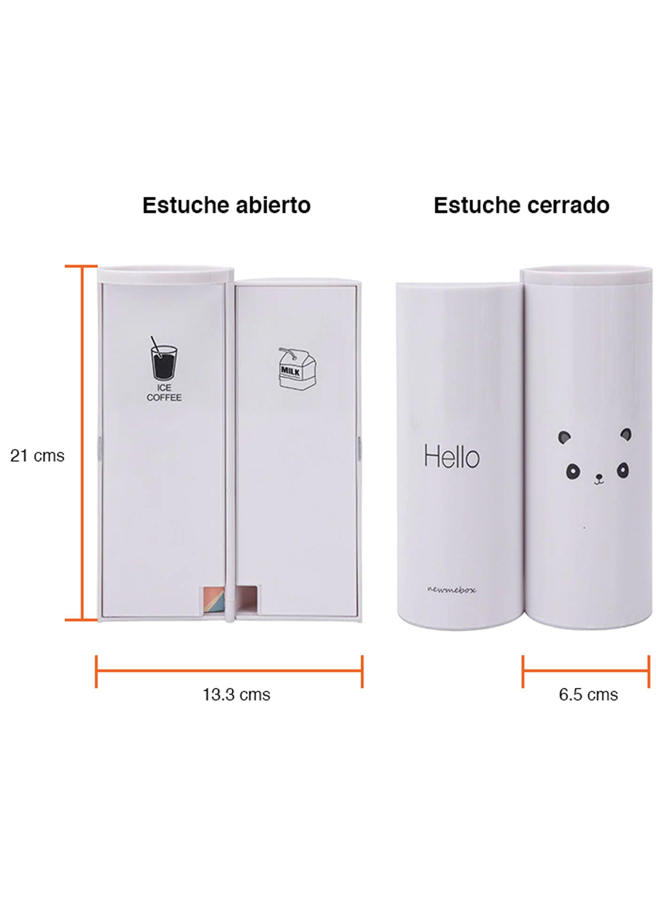 Caja de lápices estuche calculadora y pizarra -7