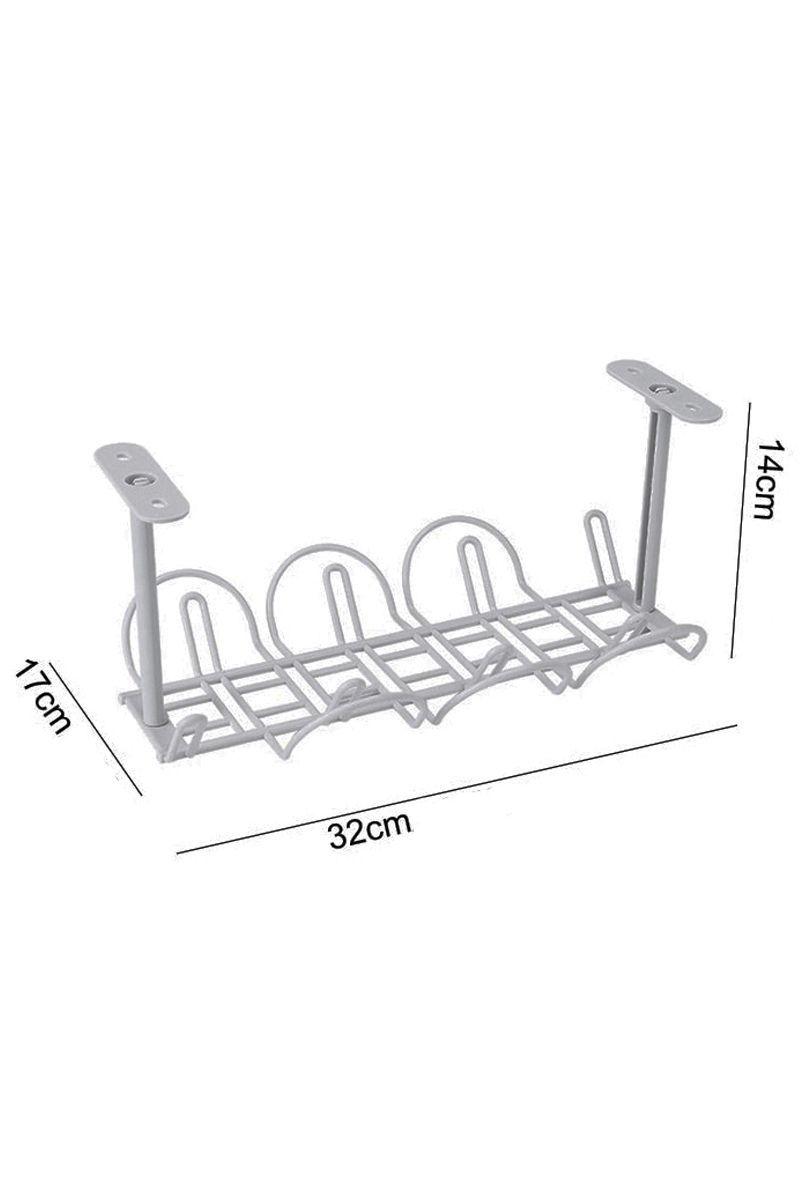 Organizador de cables estante bajo escritorio NW-S79-3