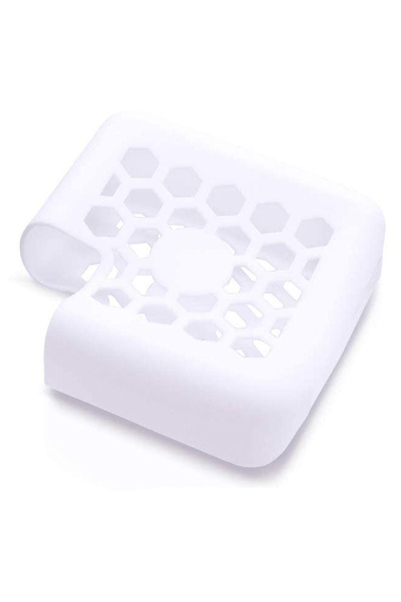 Protector Cargador Macbook Pro 60W silicona blanco-3