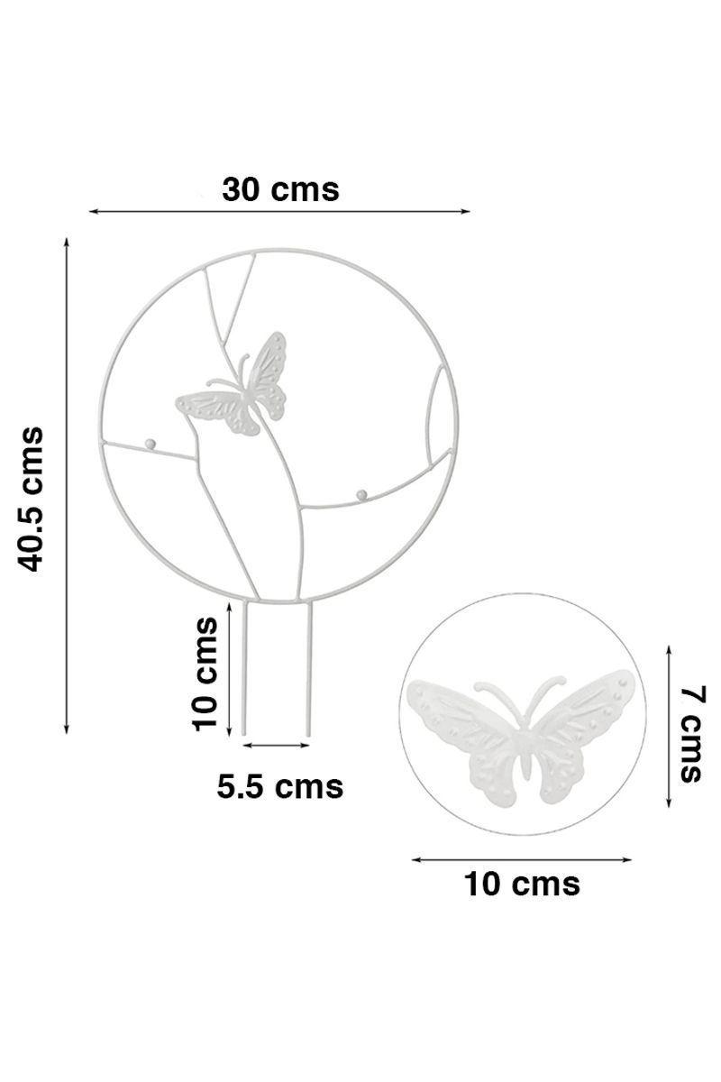 Soporte plantas trepadoras Mariposa Blanca	-5