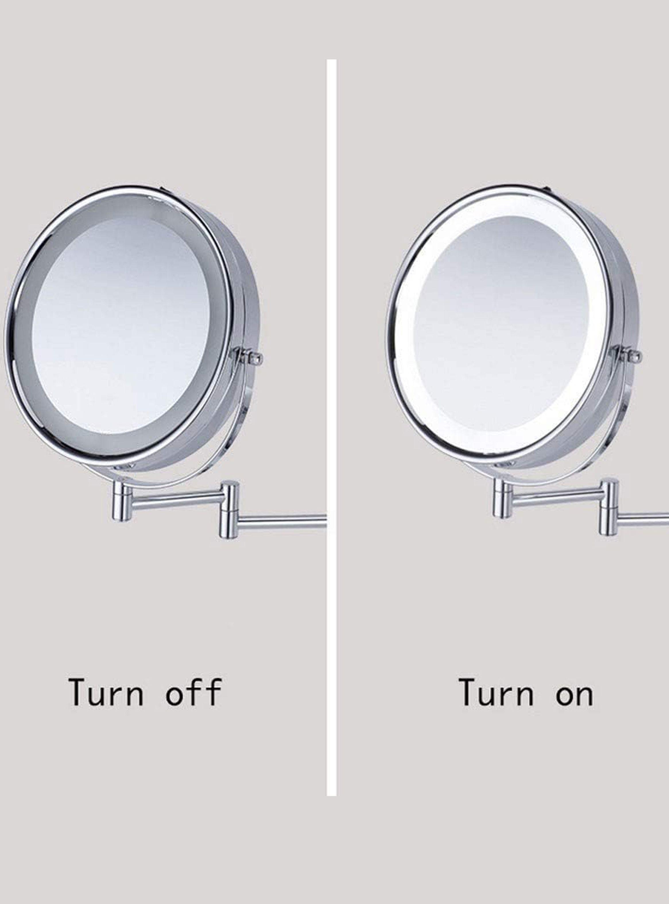 Espejo Led Baño Cosmético con Luz Articulado Abatible-2