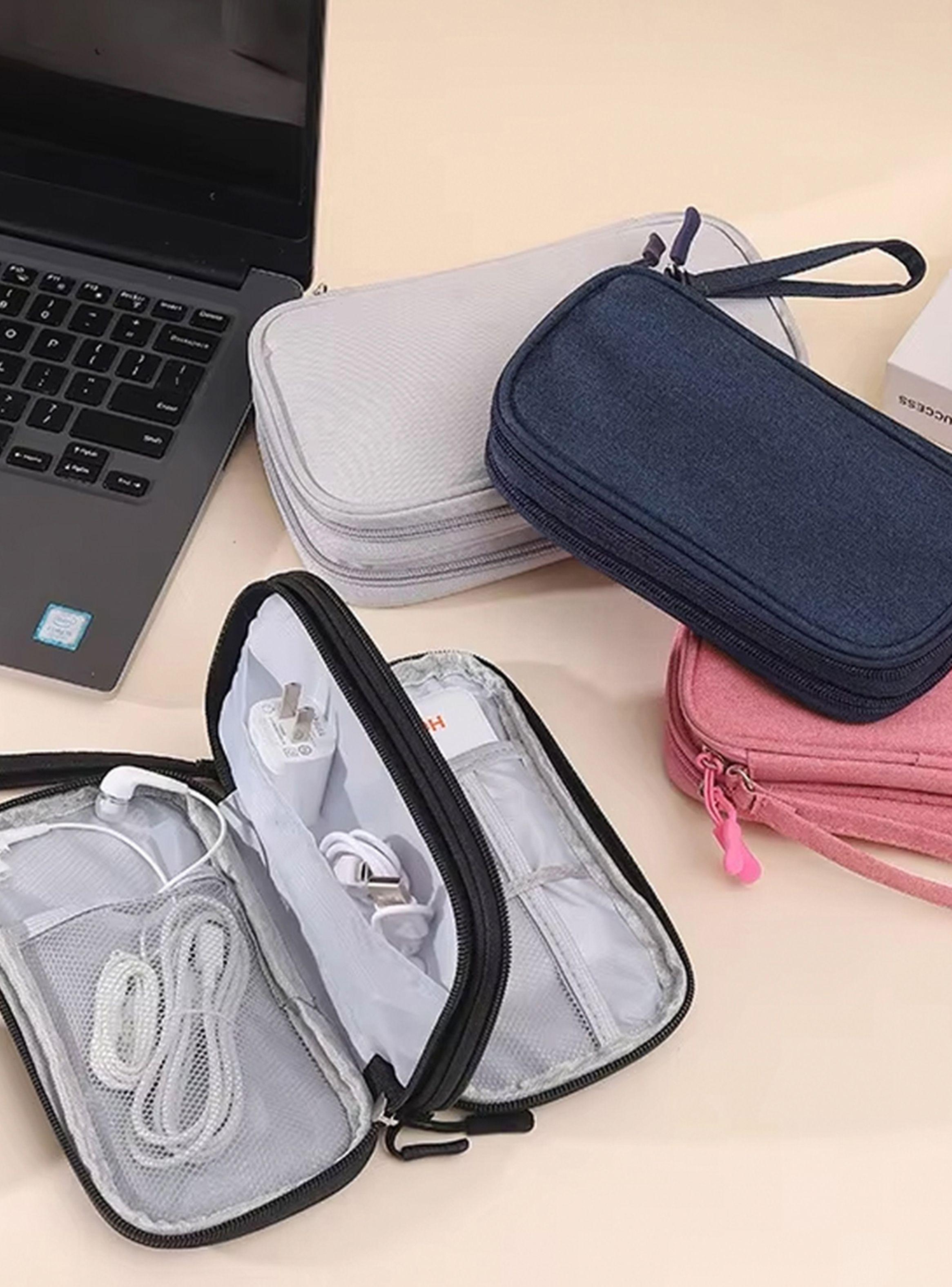 Bolso organizador cables porta documentos viajes -3