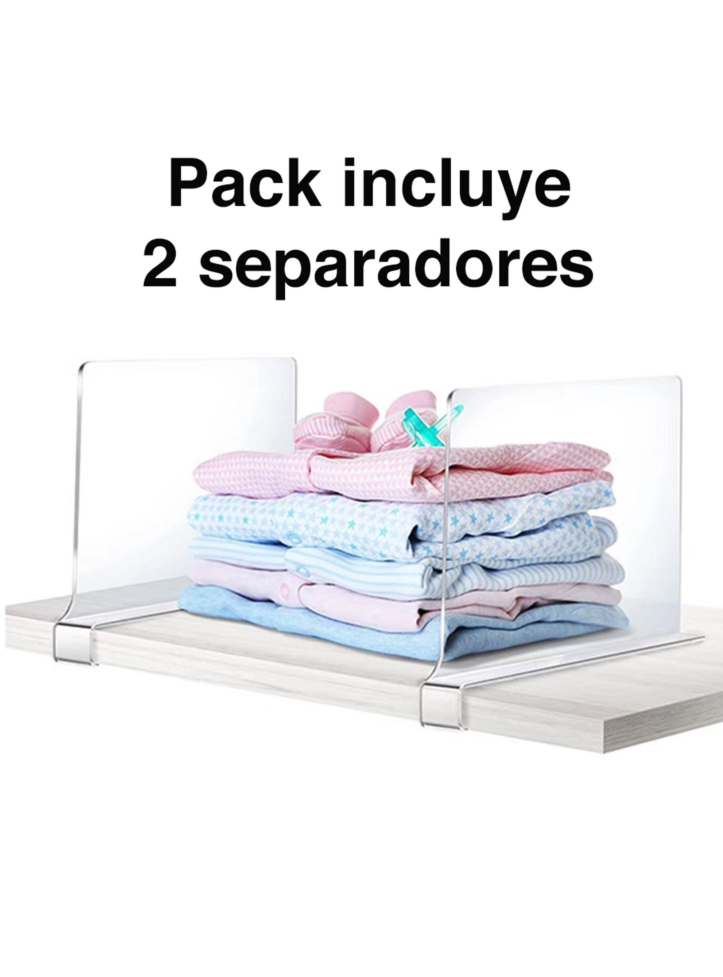 Separador Acrílico repisas libros muebles closet	-1