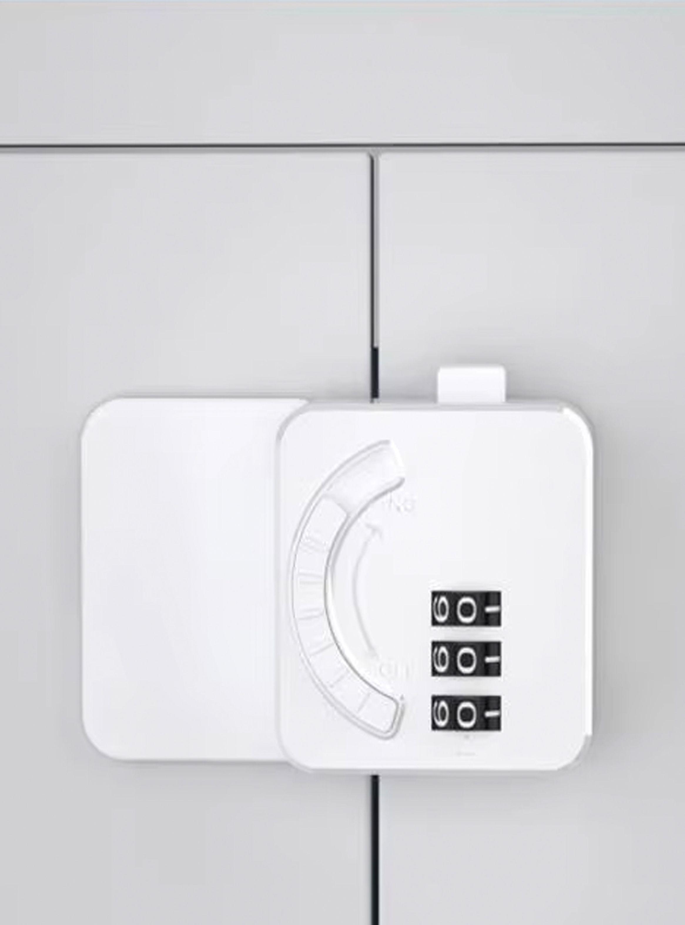 Cerradura mueble puerta niños adhesivo clave-2