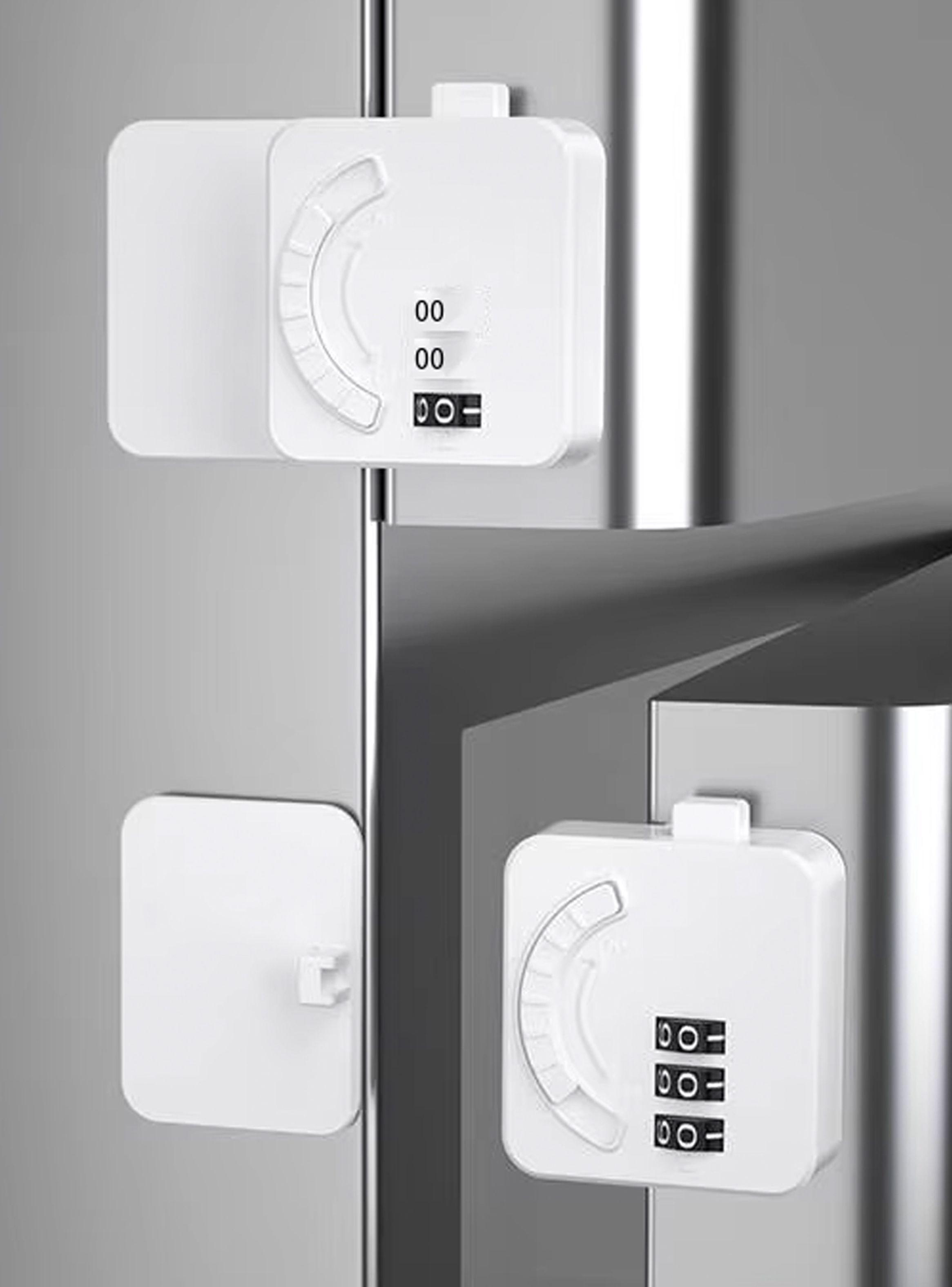 Cerradura mueble puerta niños adhesivo clave-5