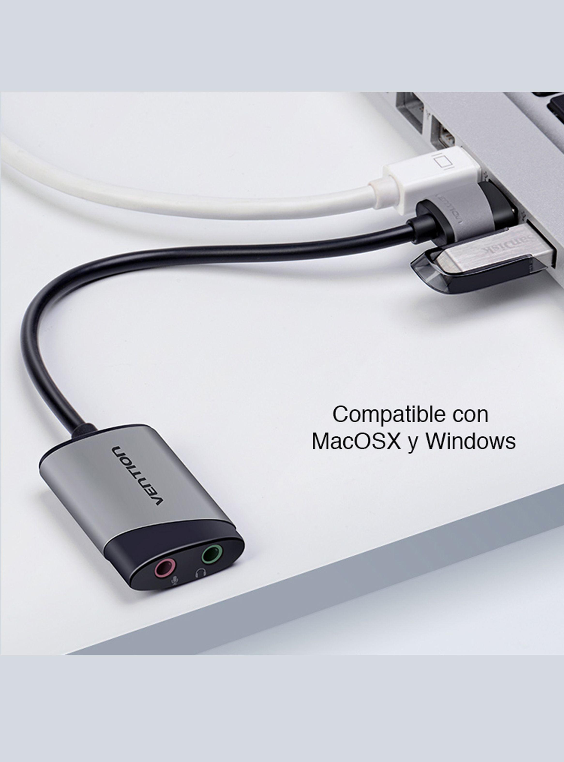 Tarjeta de sonido USB Externa Audio HiFi -3