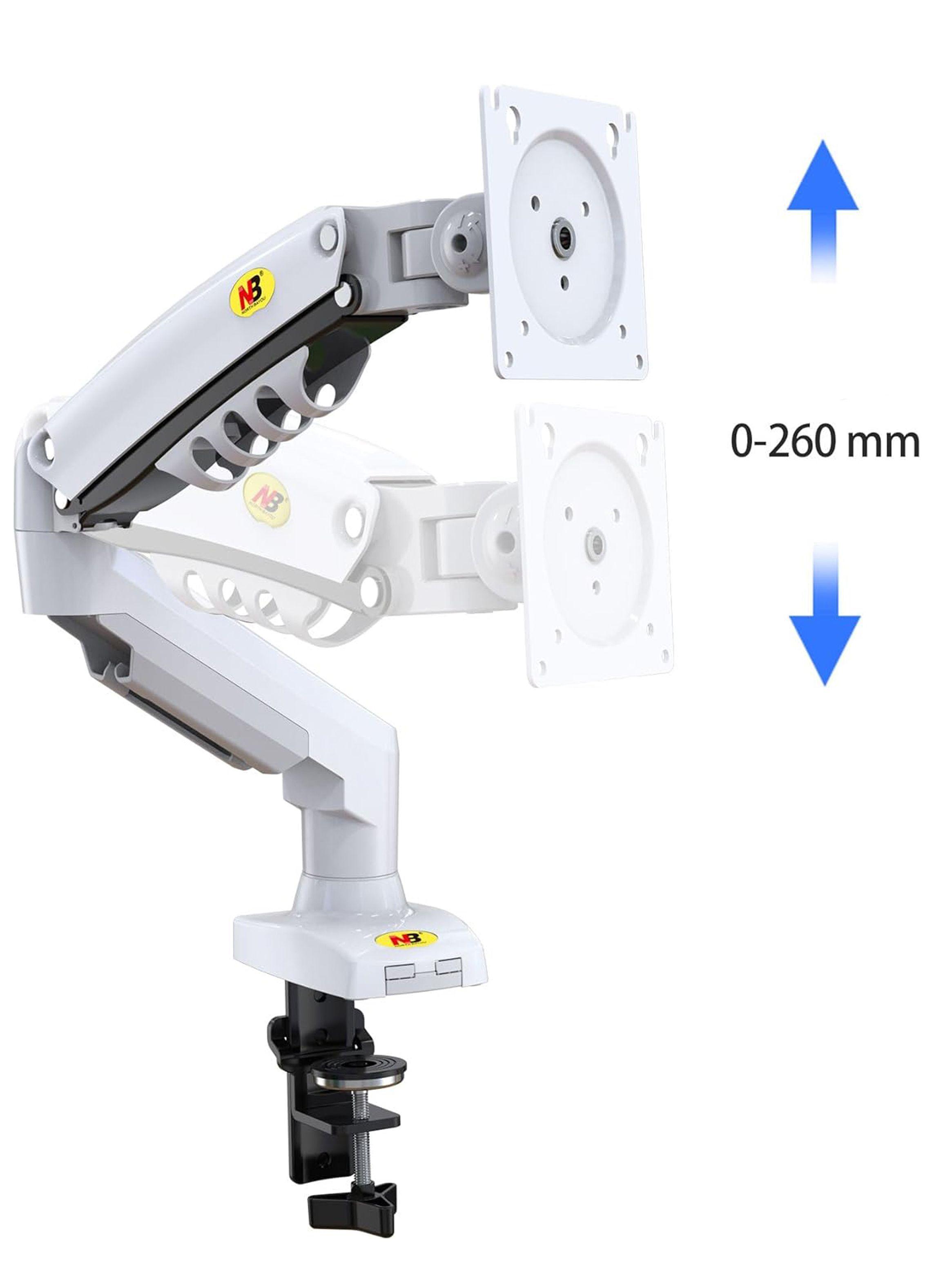 Soporte Monitor Blanco Articulado Giratorio Escritorio	-3