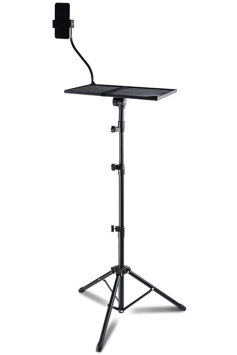 Atril Notebook ajustable con soporte de celular-2