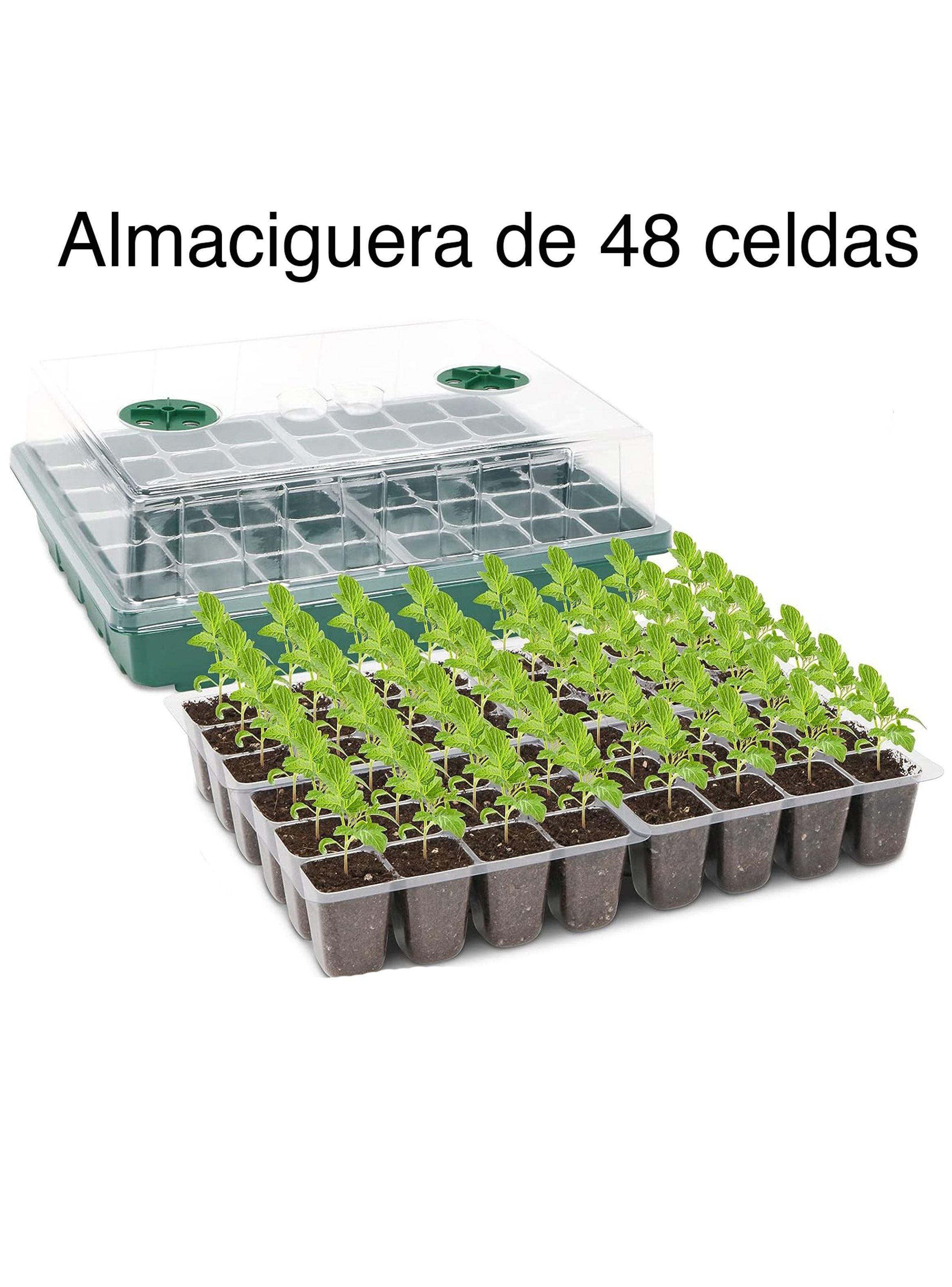  Almaciguera germinador semillas con tapa 48 celdas-4