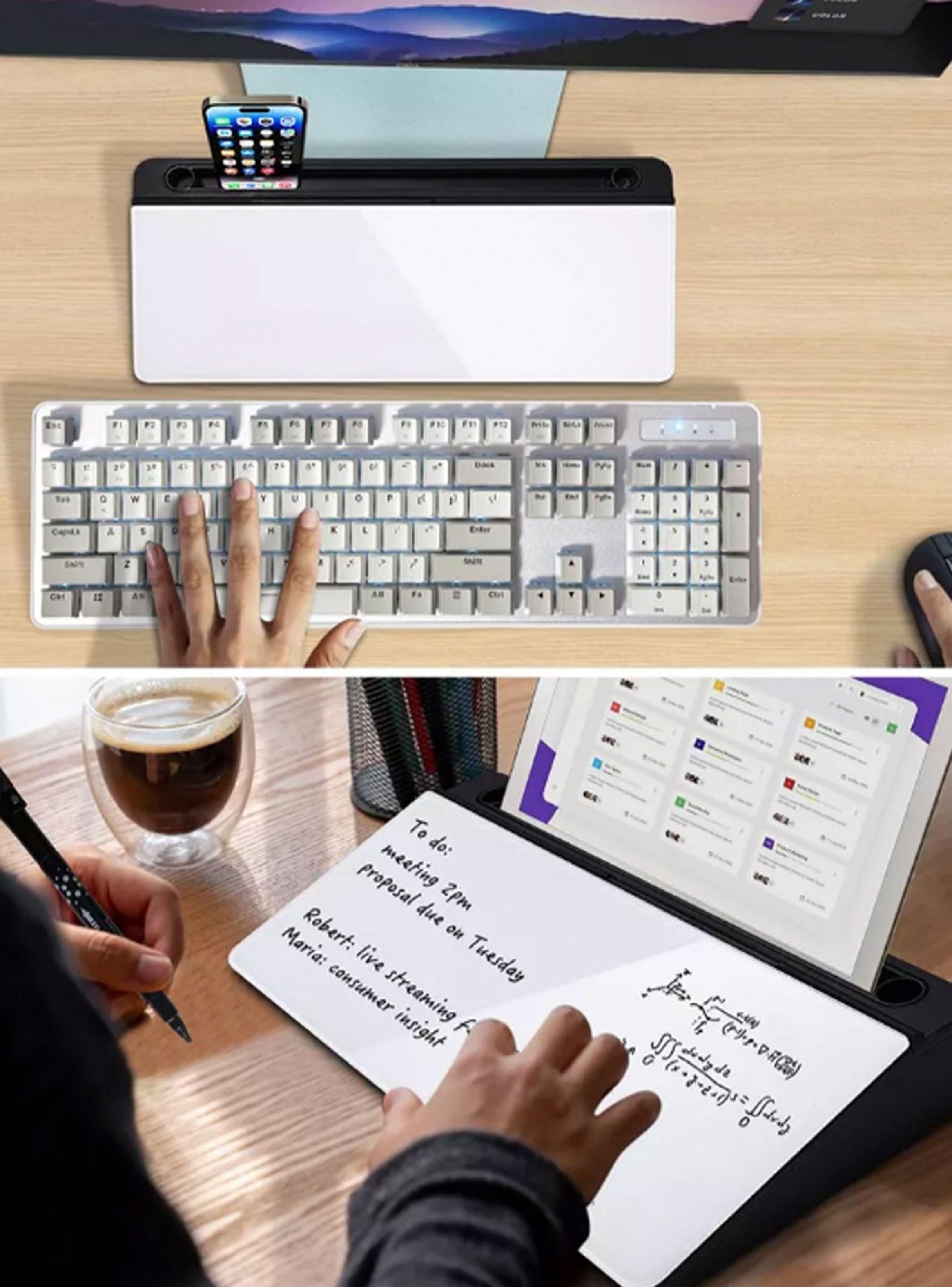 Pizarra de vidrio Escritorio con organizador -6