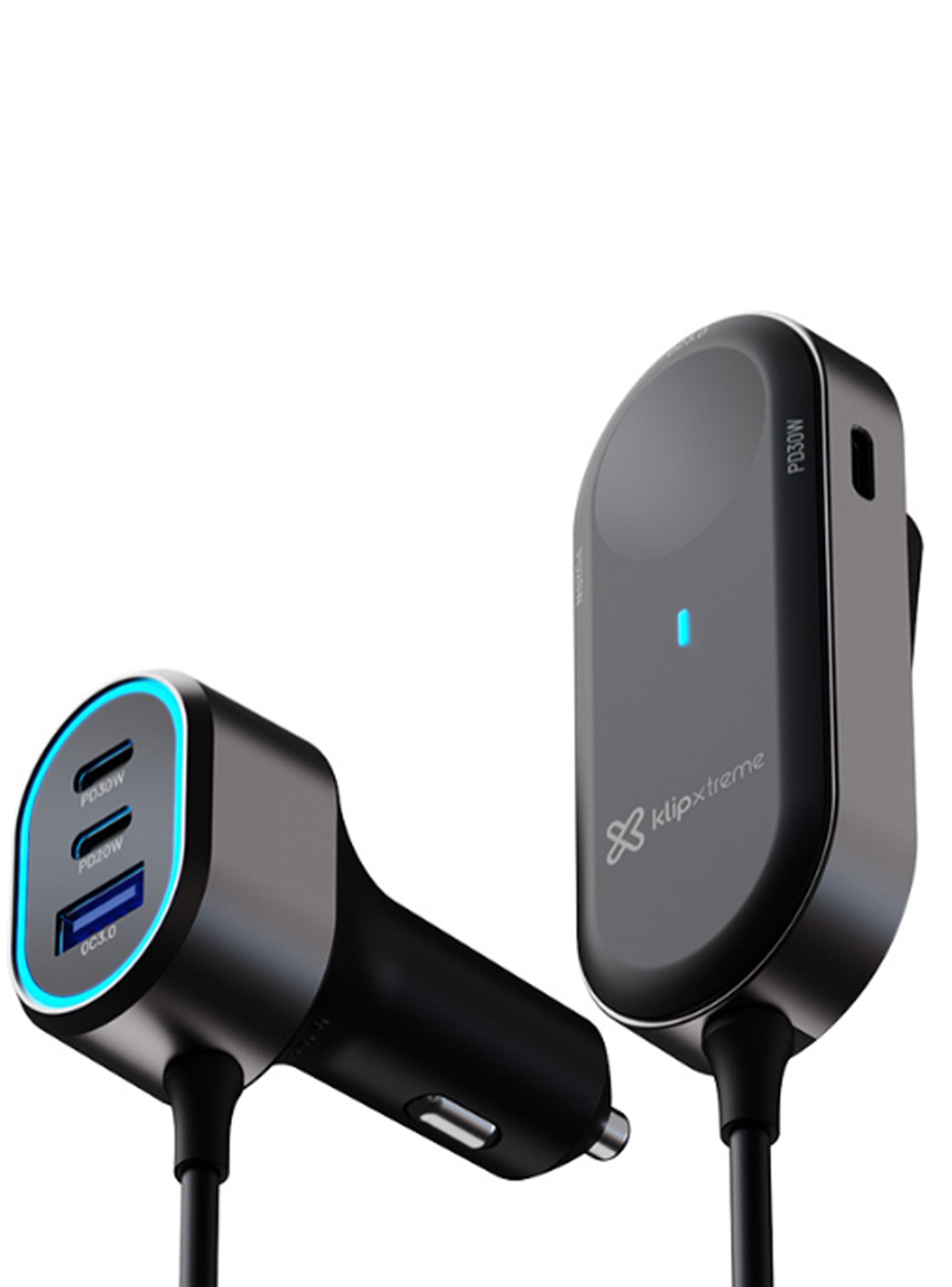 Cargador de auto con extensión USB C 6 puertos 100W-3