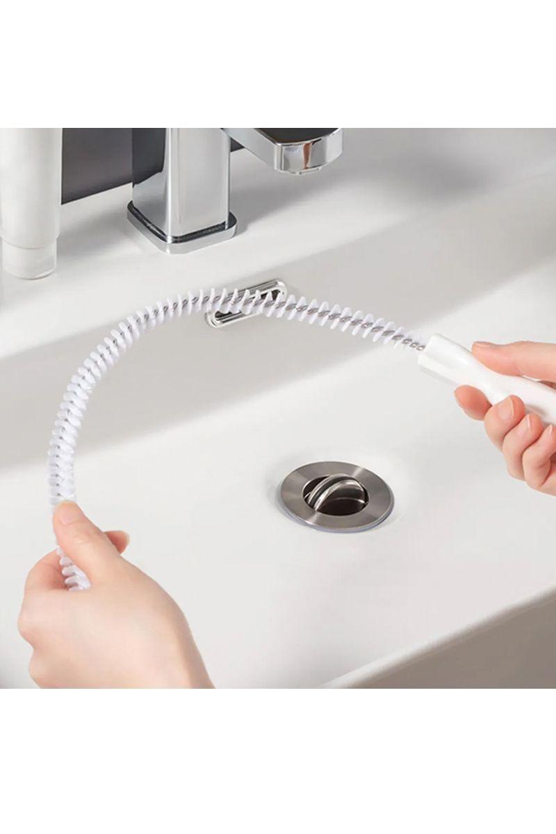 Cepillo limpiador drenaje destapa cañerías baño lavamanos cocina-4