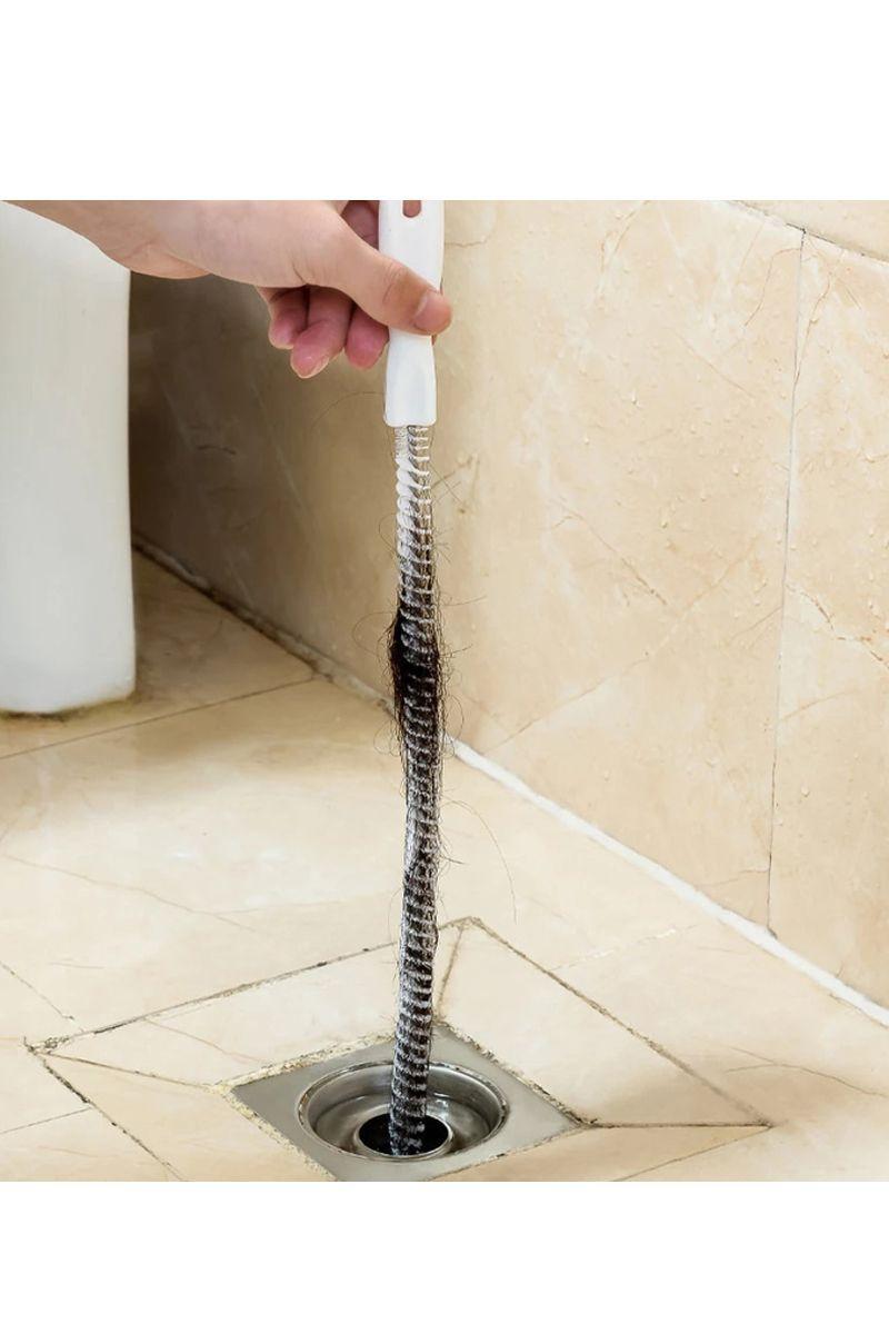 Cepillo limpiador drenaje destapa cañerías baño lavamanos cocina-5