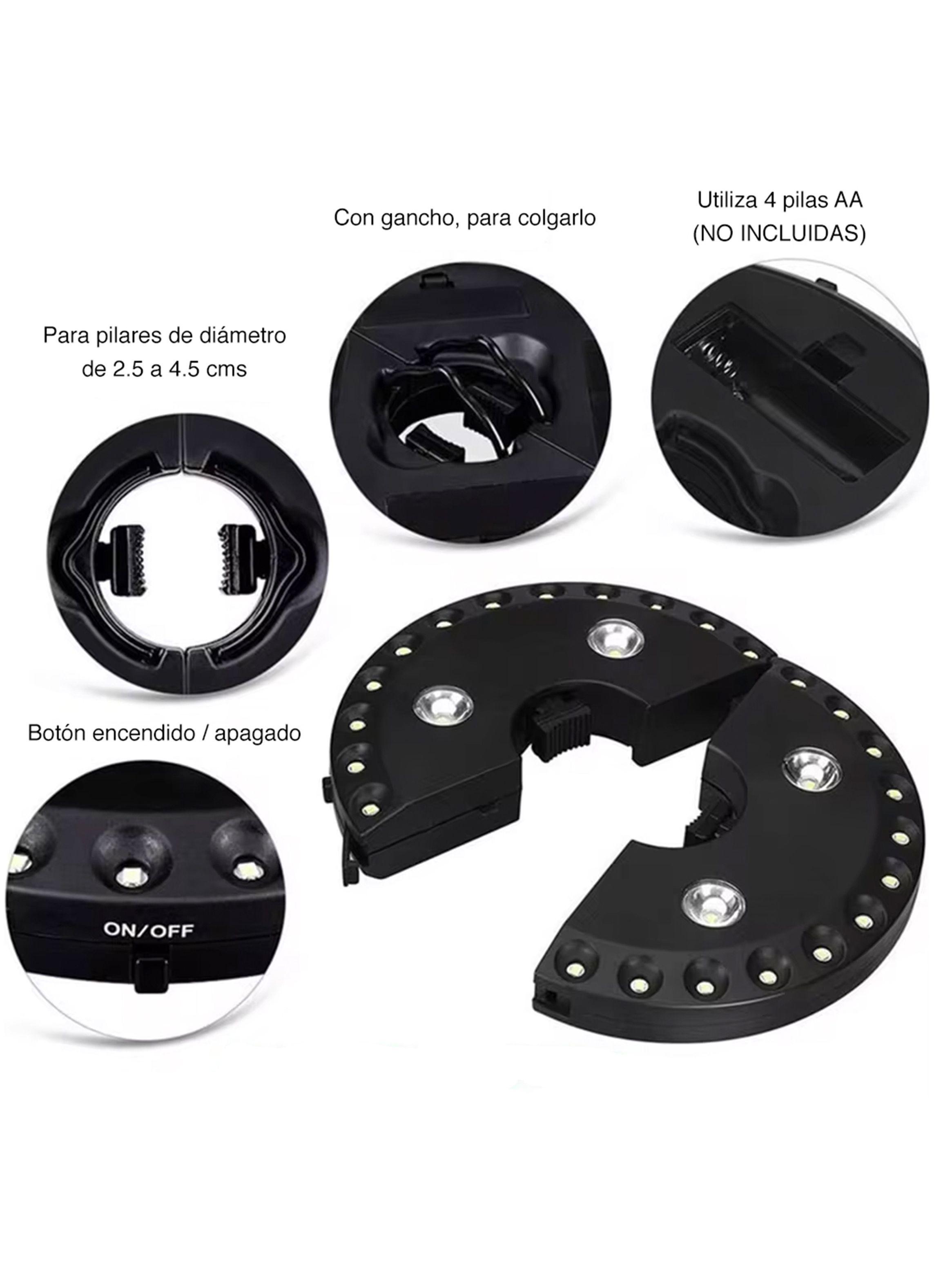 Luz para quitasol led sombrilla exterior terraza-3