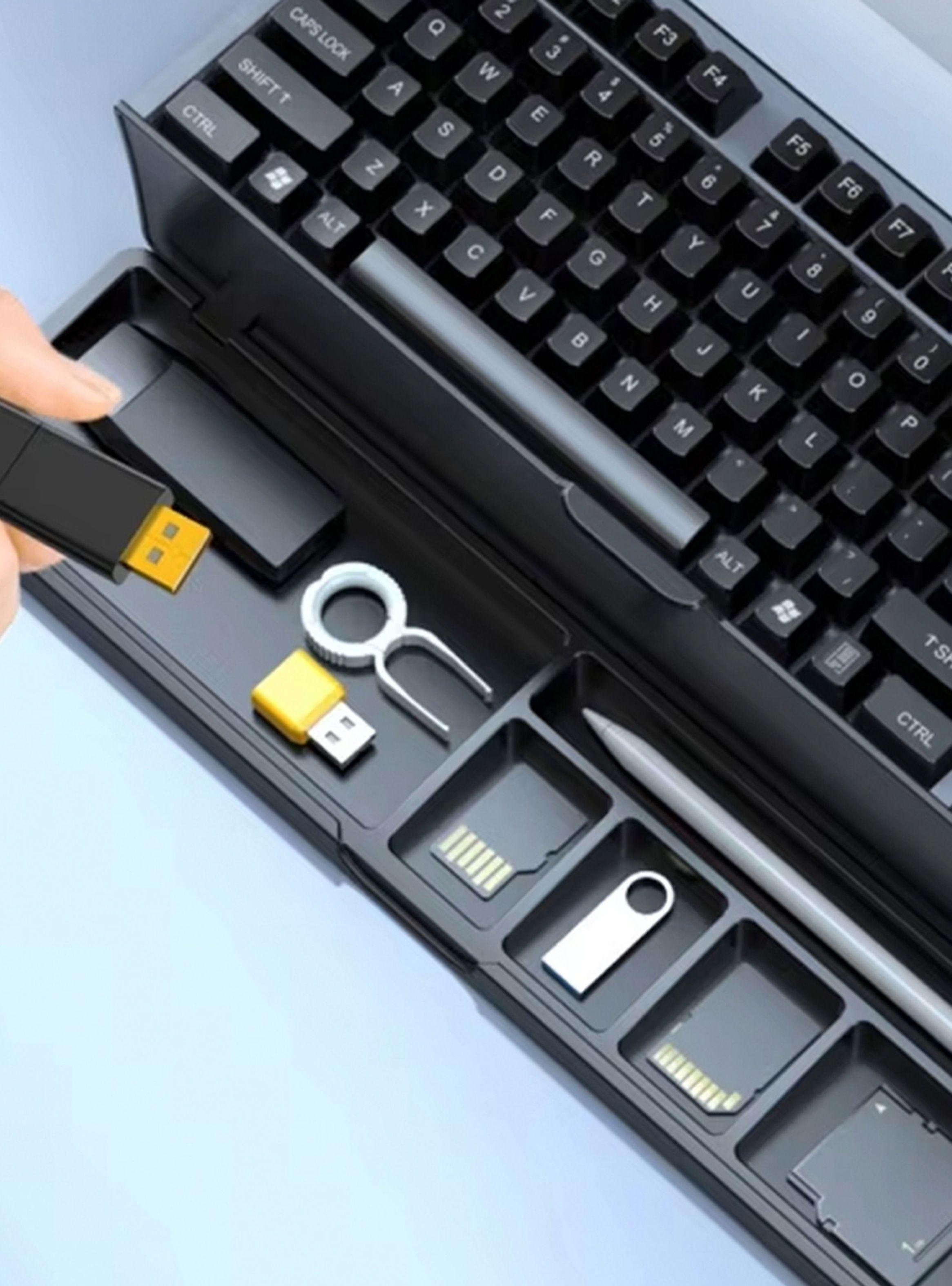 Apoya Muñecas teclado con organizador de escritorio -5