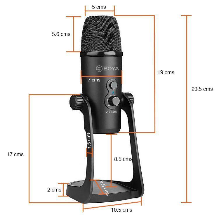 Micrófono Boya PM700 Multipatrón Condensador USB-6