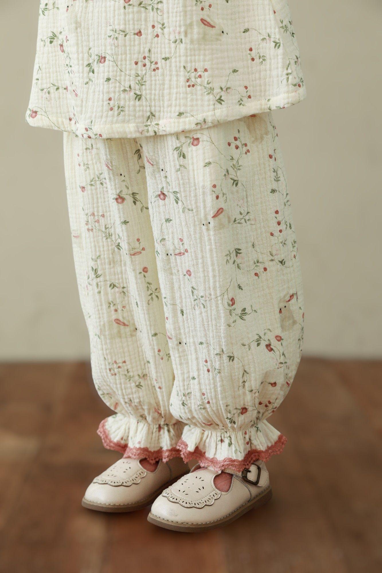 Pijama Niña 100 % Algodón Muselina 2 Piezas Modelo Amanda-5