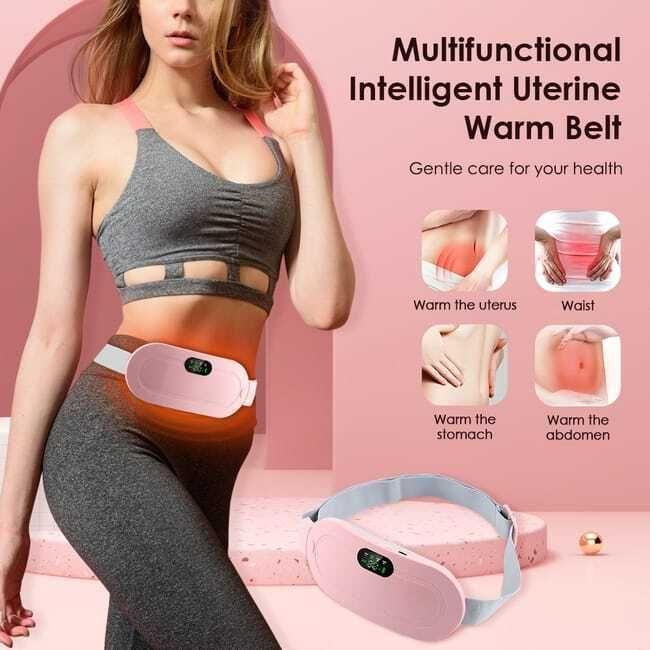 Masajeador - Almohadilla Térmica Portátil Recargable Cólicos Menstruales -5
