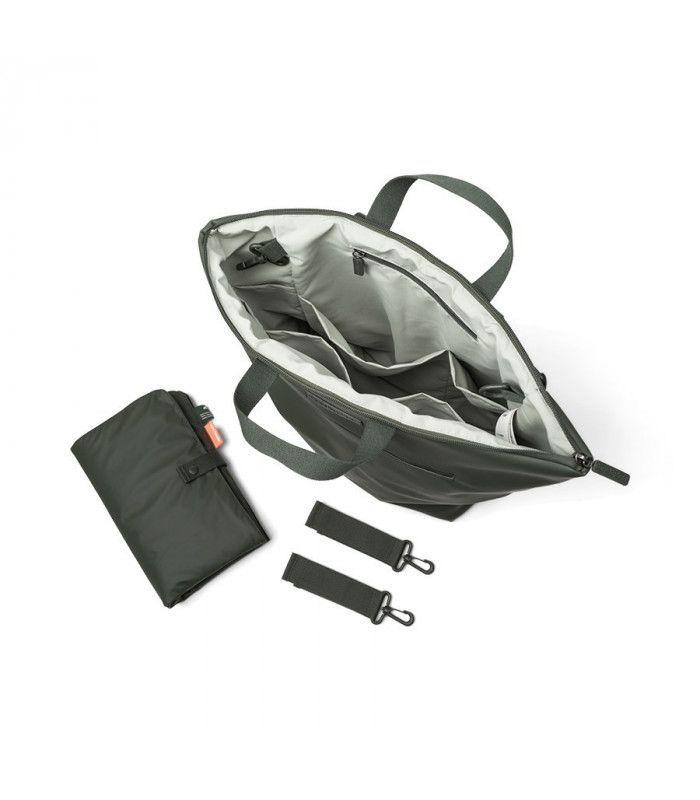 Mochila Maternal con Cambiador Unisex Impermeable Verde-6