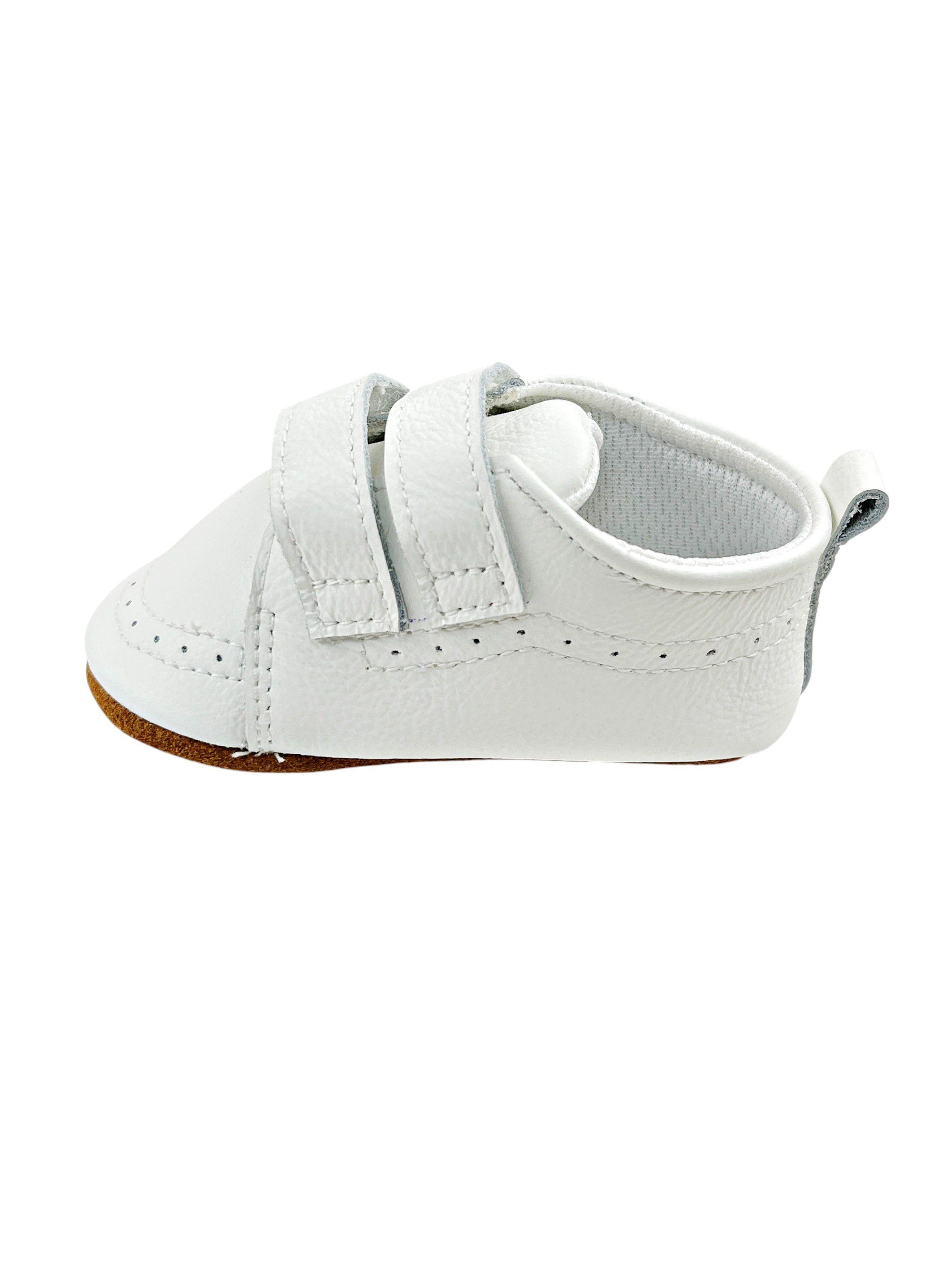 Zapatos Bebé Cuero Blanco Primeros Pasos-4