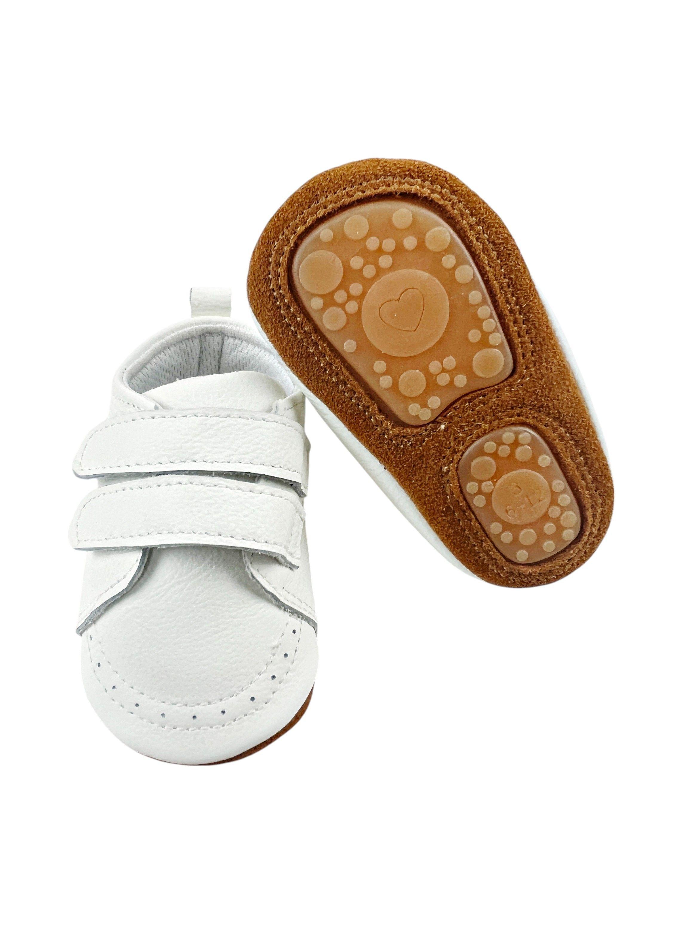 Zapatos Bebé Cuero Blanco Primeros Pasos-6