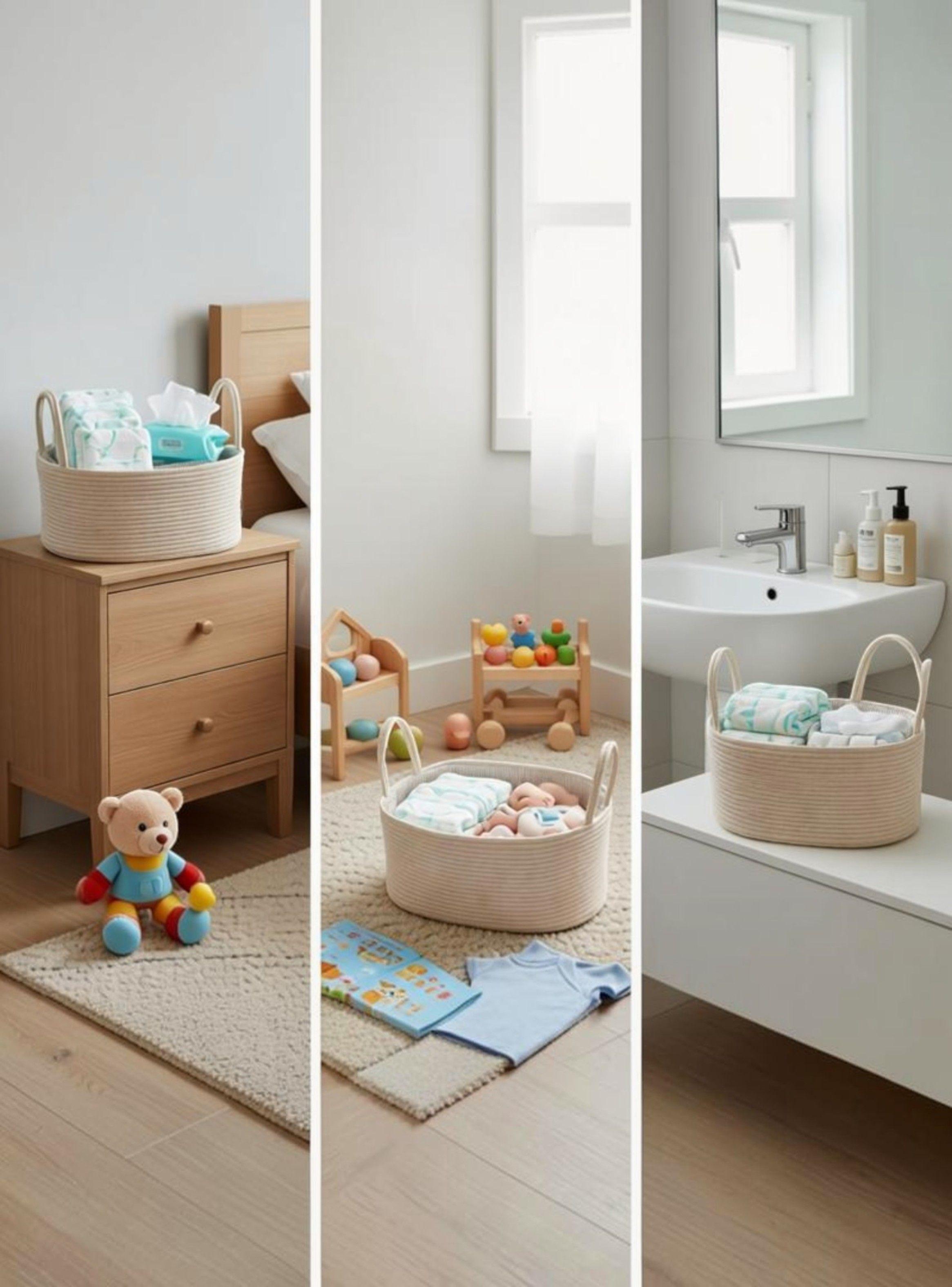 Organizador de Pañales para Bebé Caddy para Mudador-2