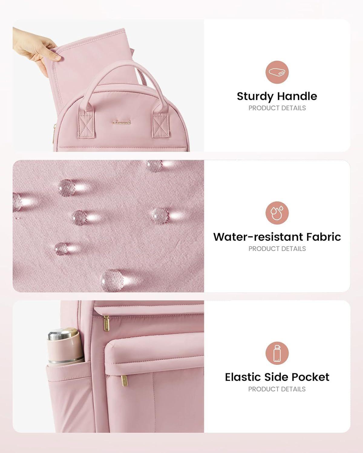 Mochila Maternal 30L Rosa-4