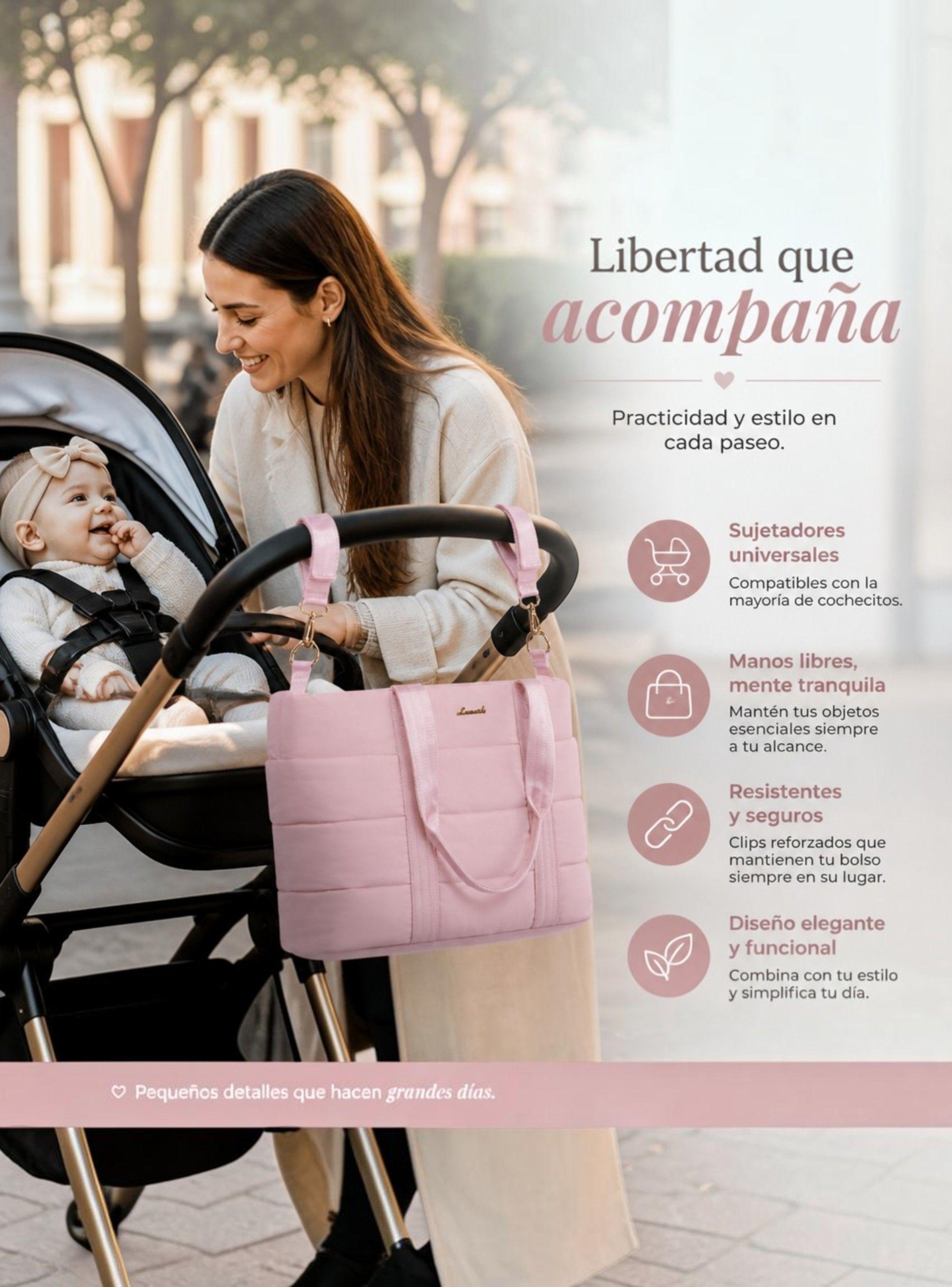 Bolso Maternal Puffer Emma Ligero Elegante y Funcional-2