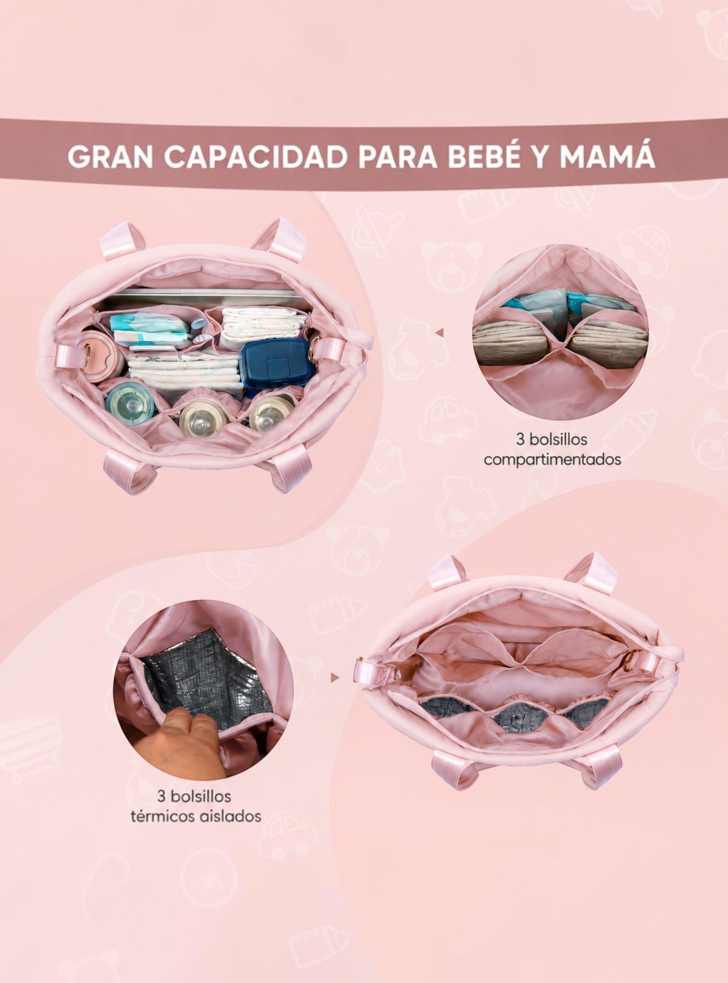 Bolso Maternal Puffer Emma Ligero Elegante y Funcional-4